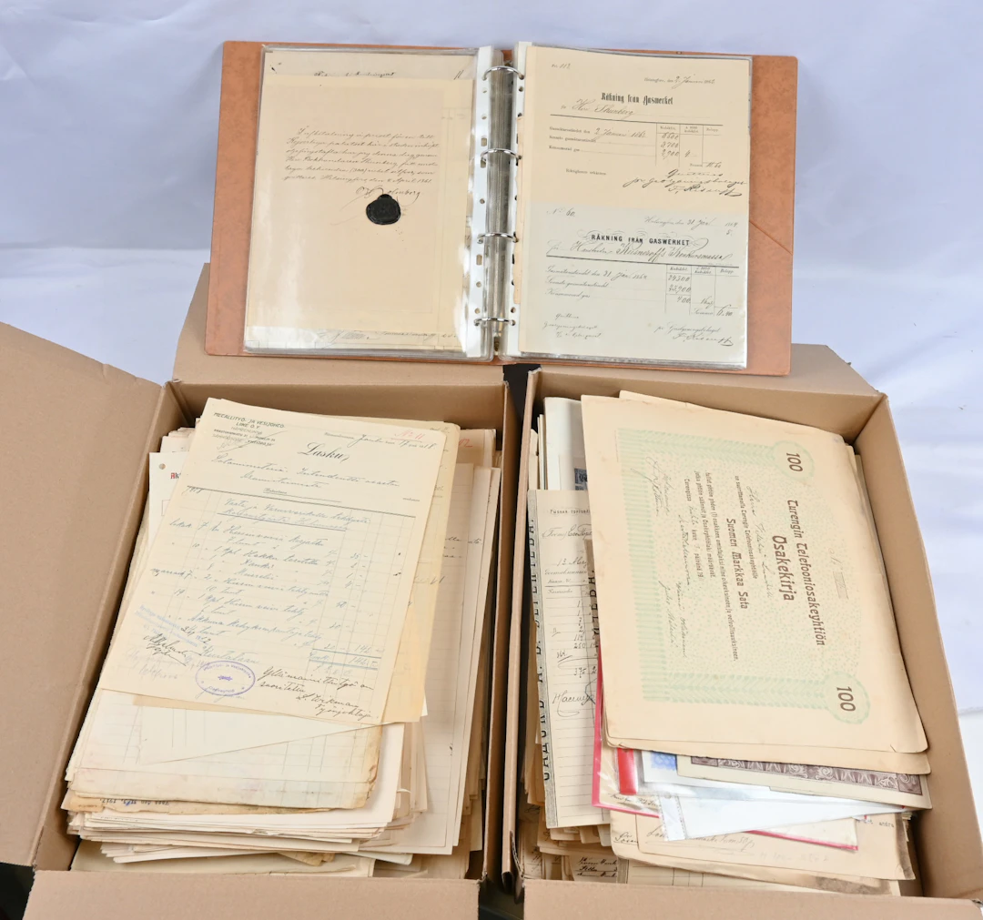Stamped papers, documents with revenue stamps as well as stampless