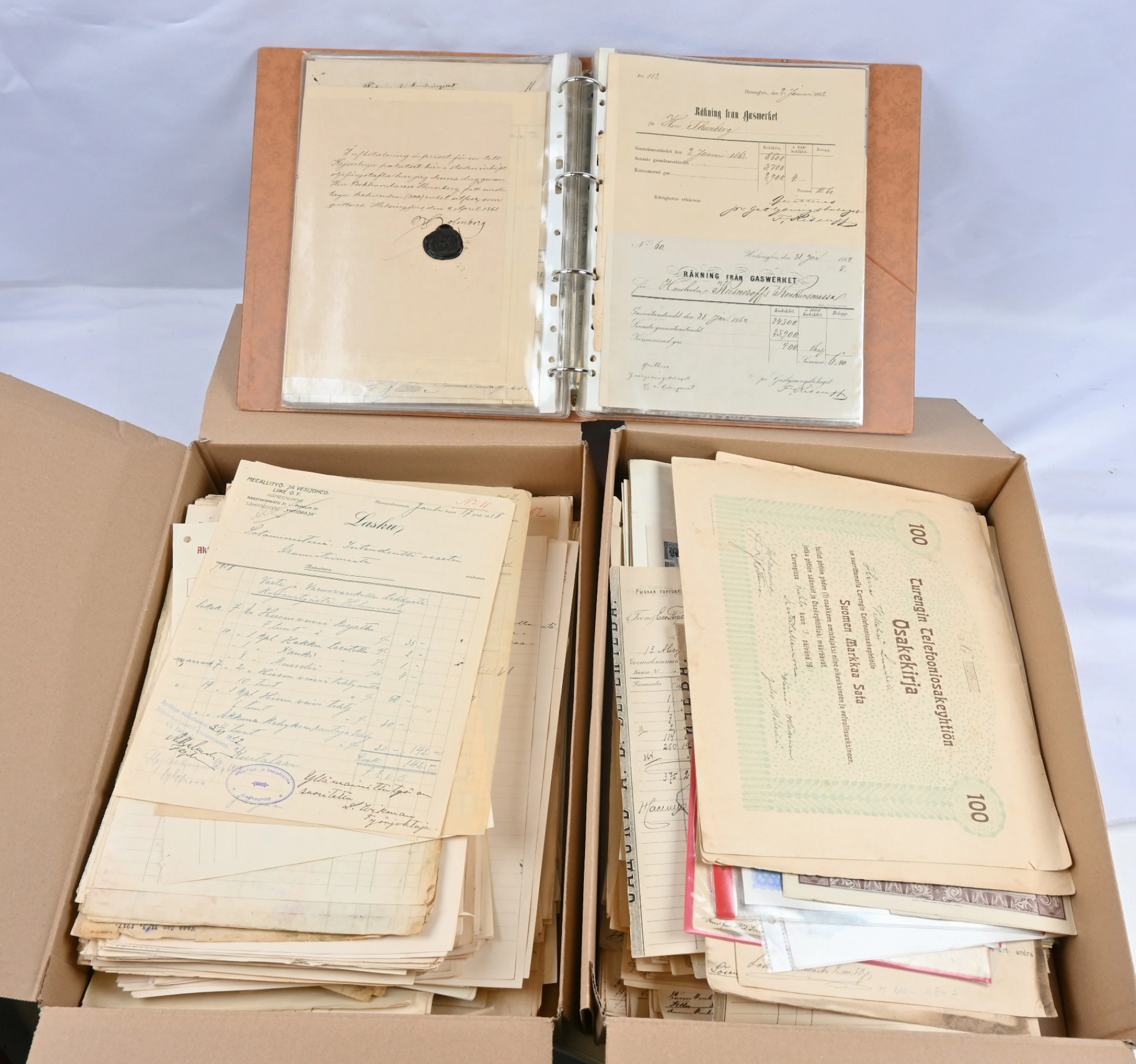 Stamped papers, documents with revenue stamps as well as stampless