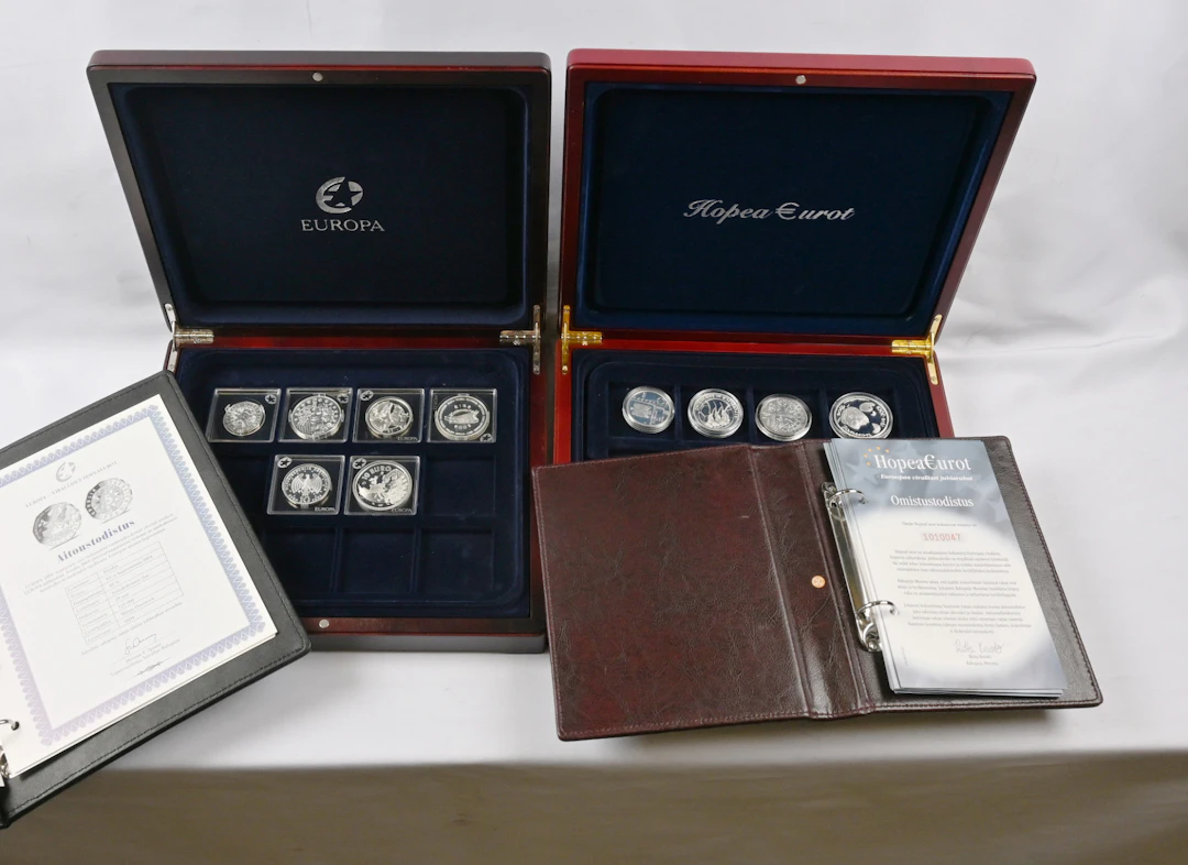 Official commemorative coins of Europe, 16 silver commemorative coins