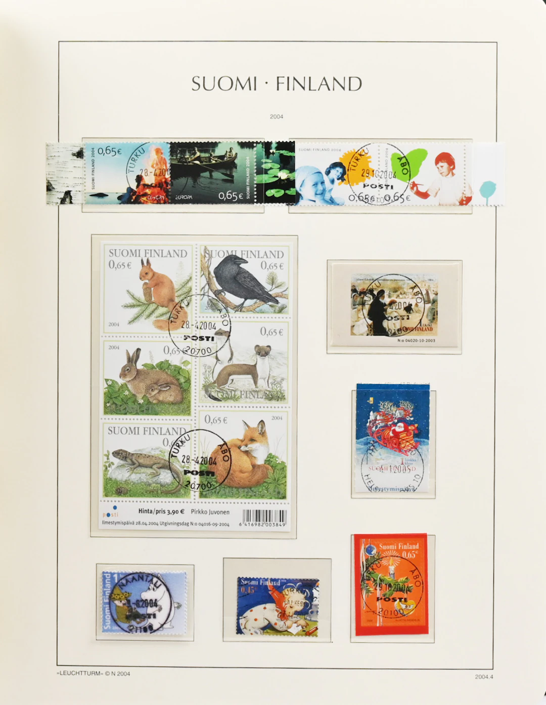 2003 - 2014 fine cancelled, apparently complete collection in an album