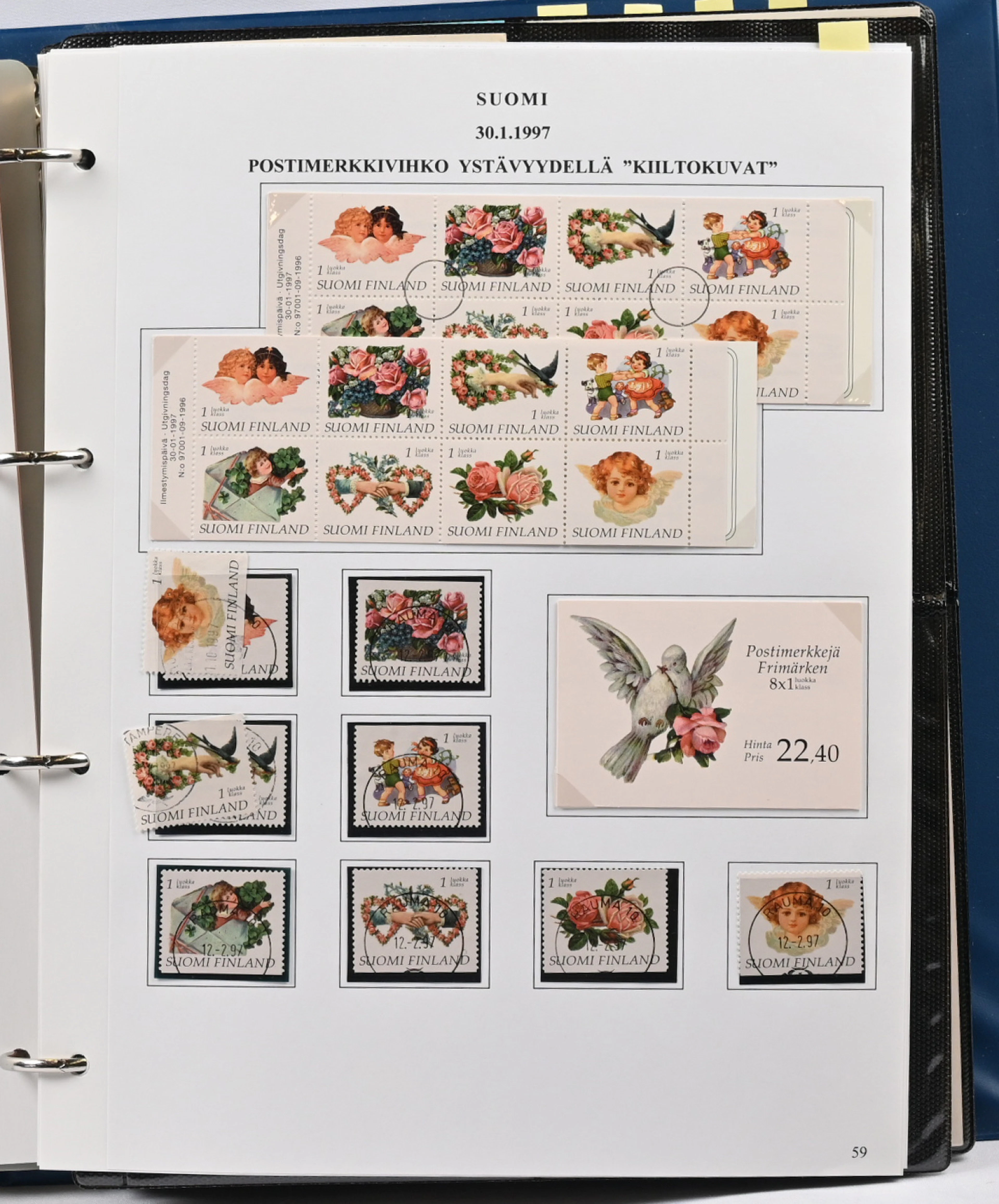 1996 - 1997 in two binders commemorative stamps, definitive stamps