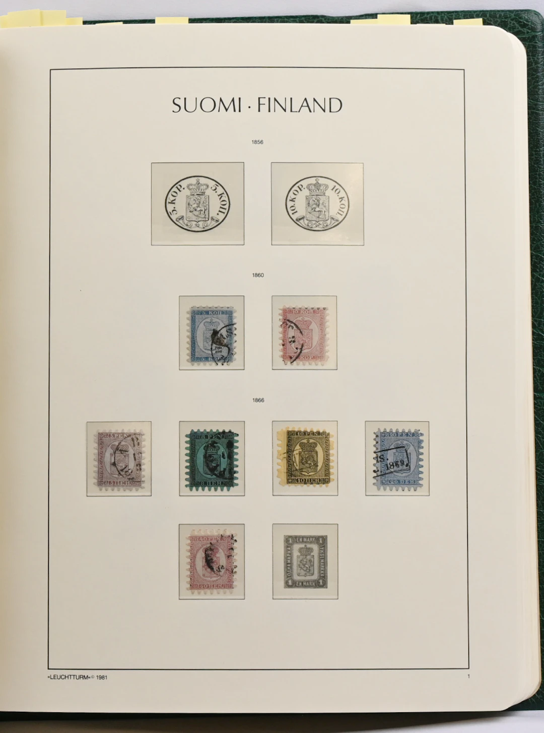 1860 - 1989 fine collection in an album with mounts eg. Copenhagen