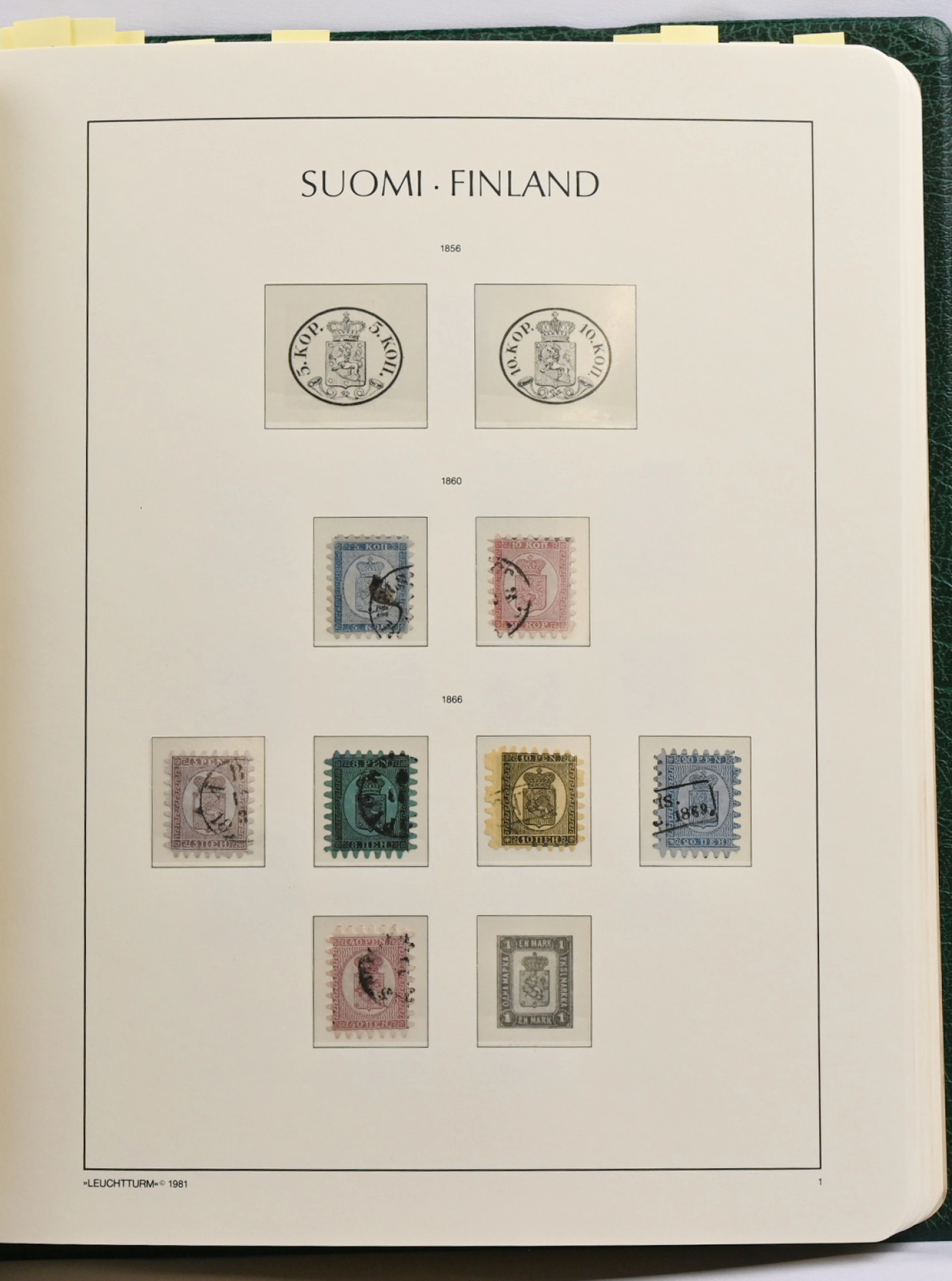 1860 - 1989 fine collection in an album with mounts eg. Copenhagen