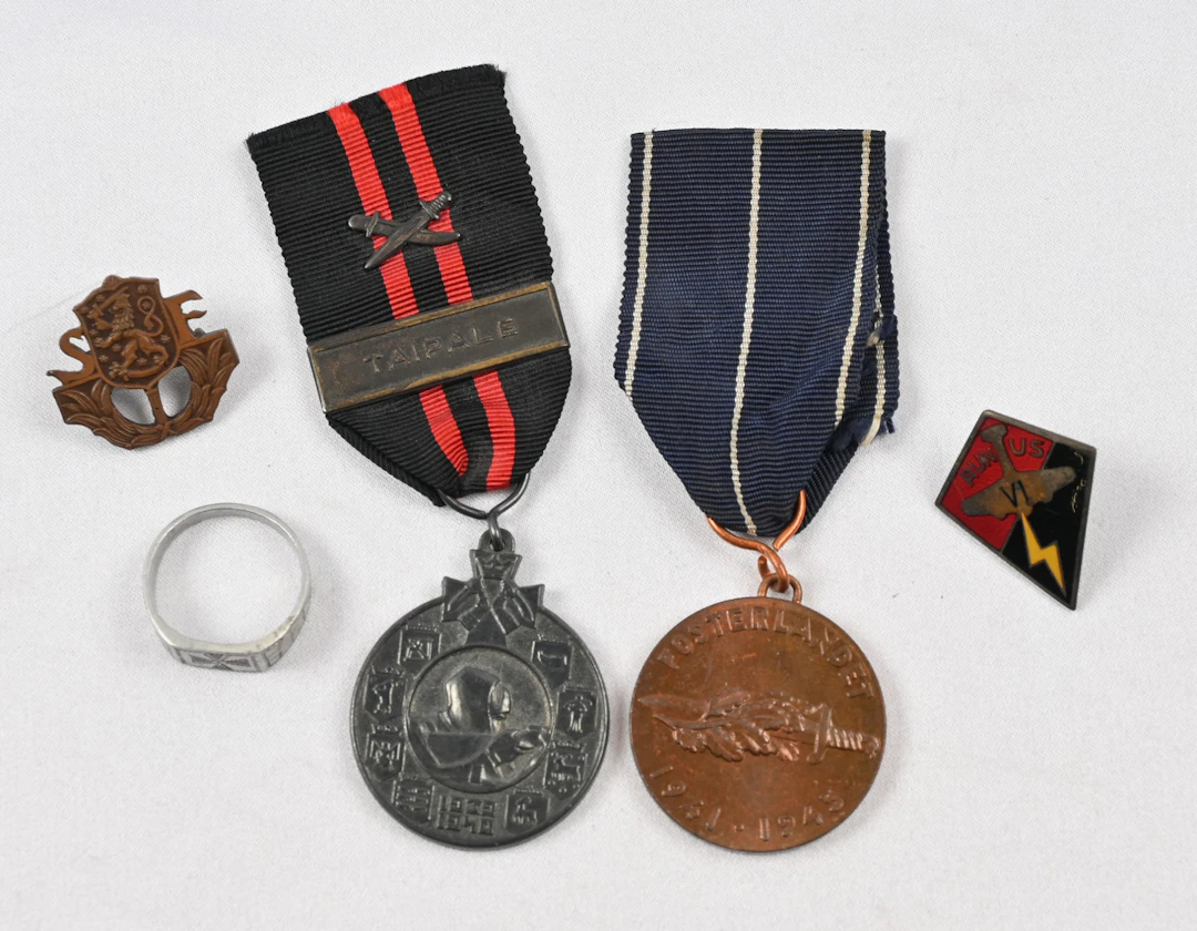 Small selection of badges. including eg. brothers in arms badge of