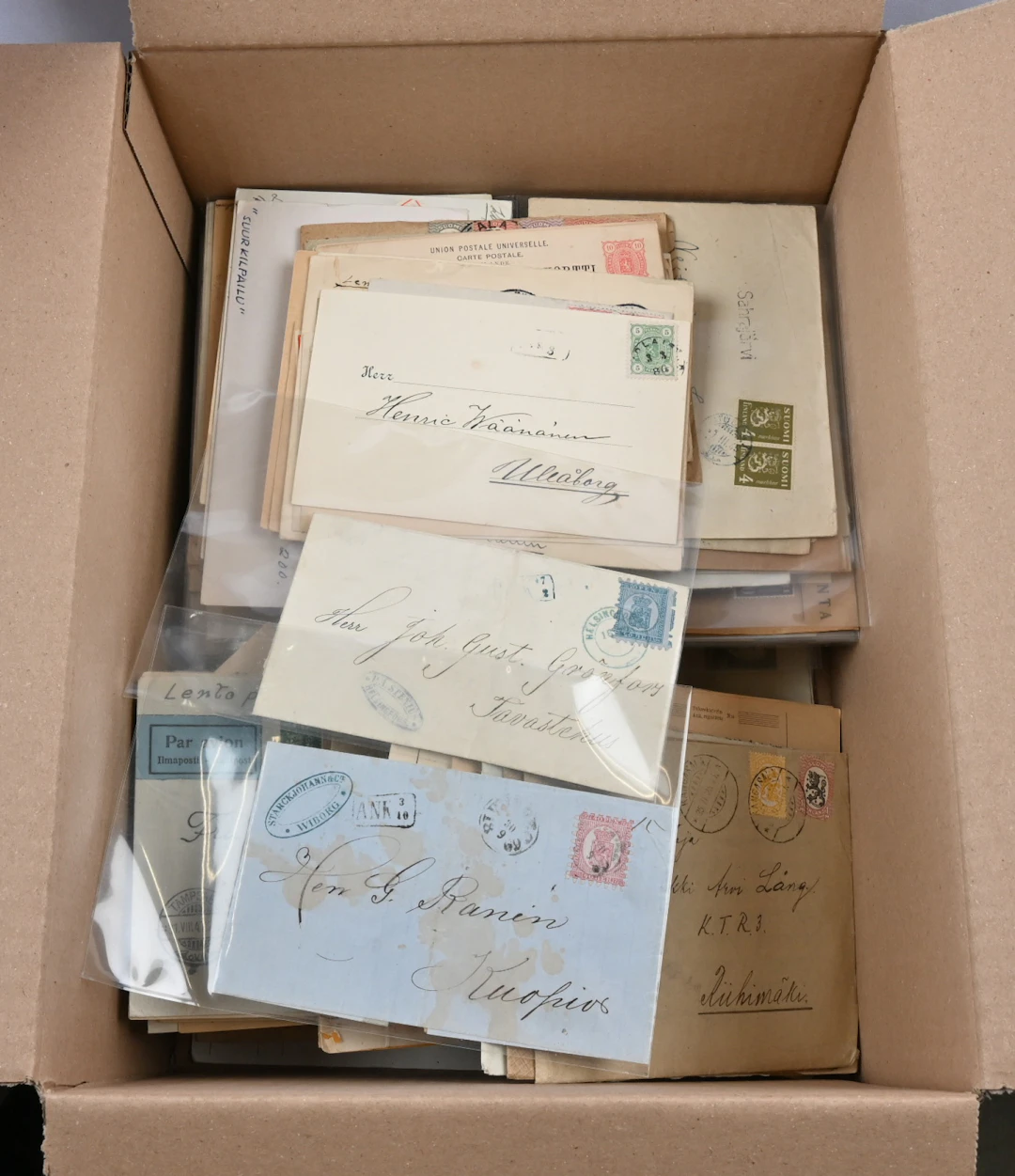 Fine, versatile selection of postal items starting from 1866. Plenty