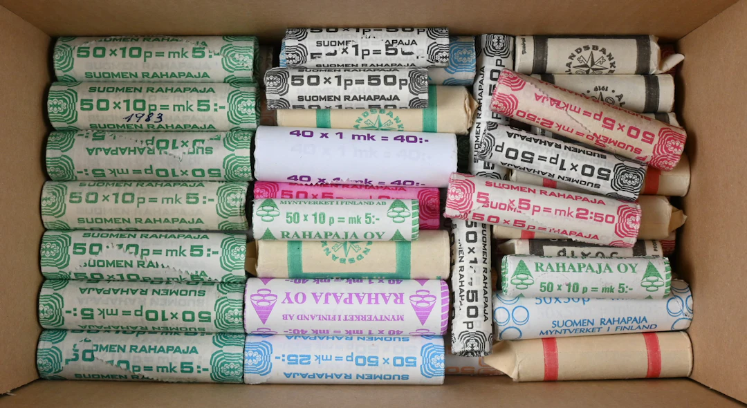 Coin rolls over 6 KG