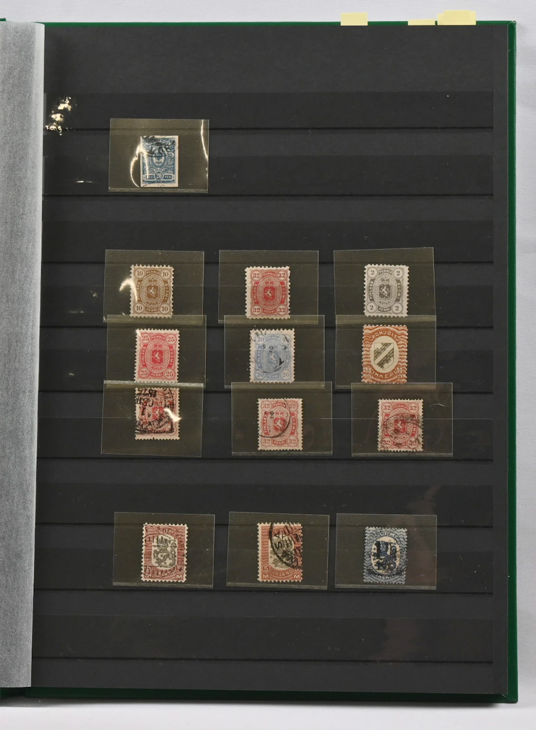 1856 collection material in a stockbook, containing all sorts of interesting
