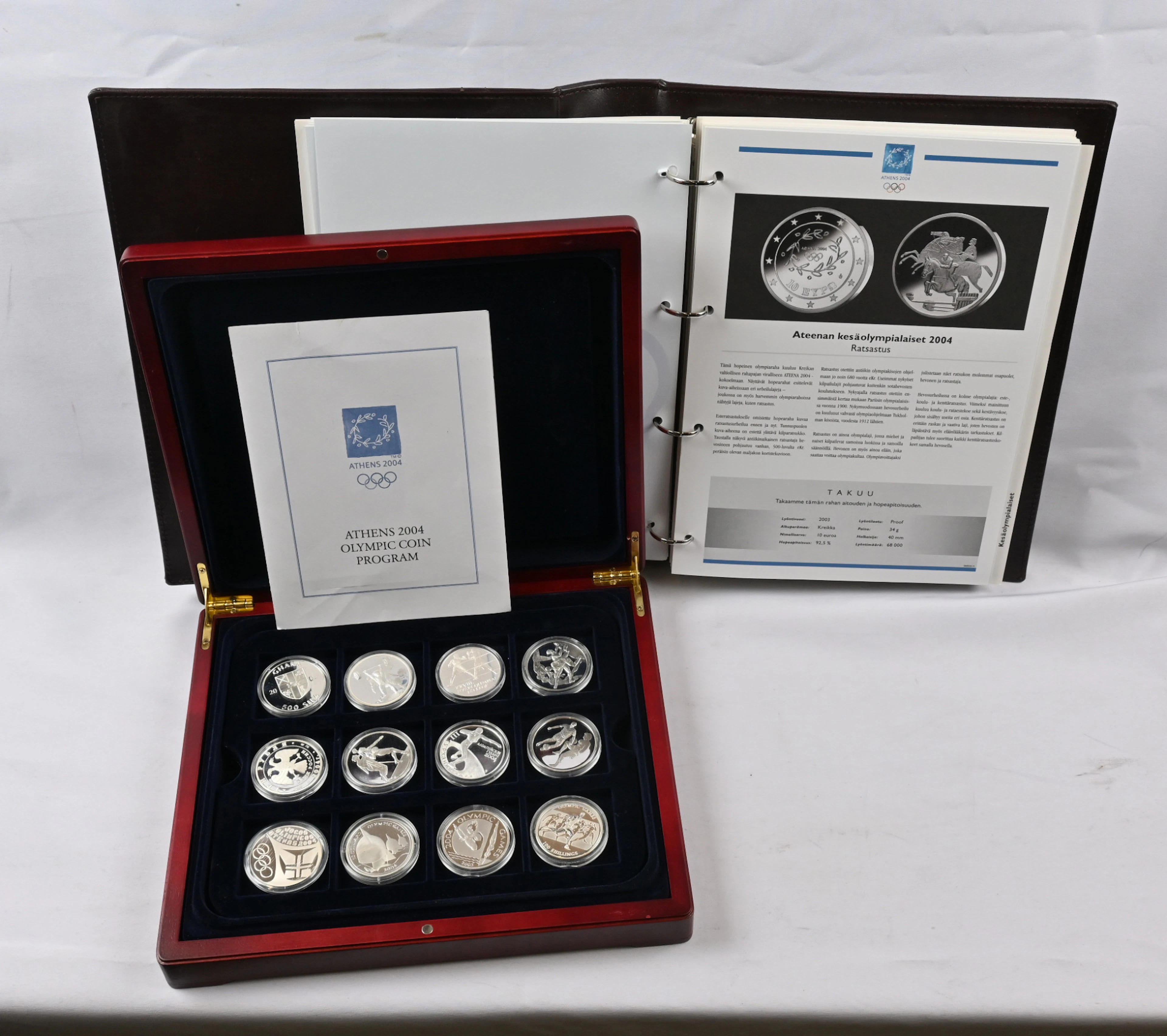 Athens Olympics silver commemorative coins magnificent collection