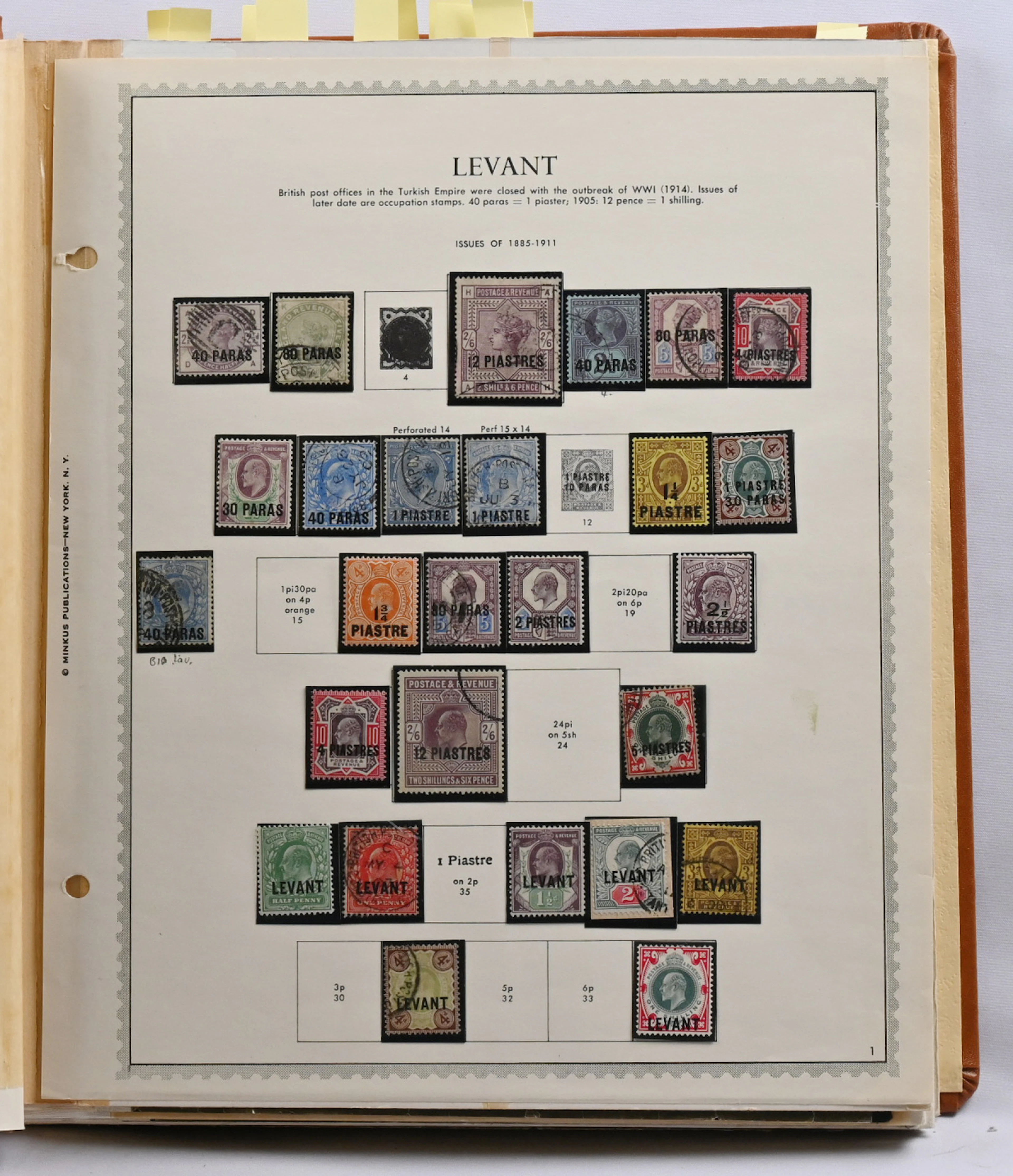 Levant and foreign mail, magnificent collection selection in an album
