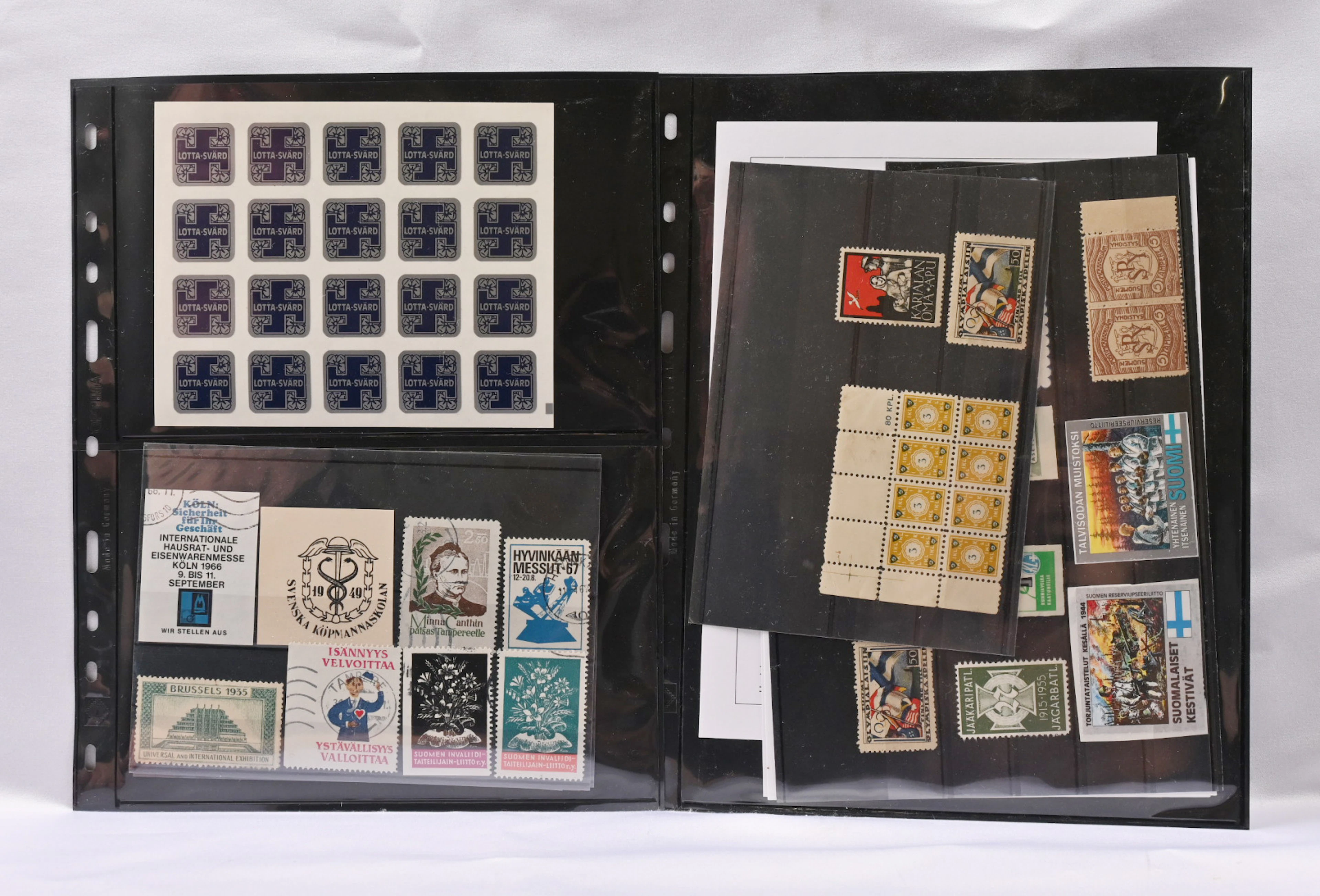 Envelope seals and paper seals etc. fine, rather large selection on stockcards.