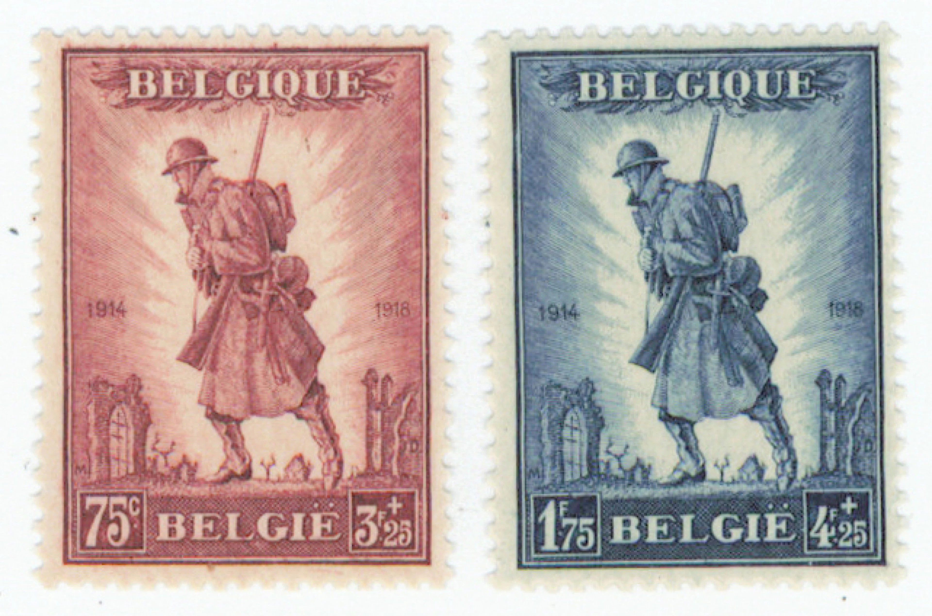 1932 Soldier Mi 342-343, very fine mint ** set.