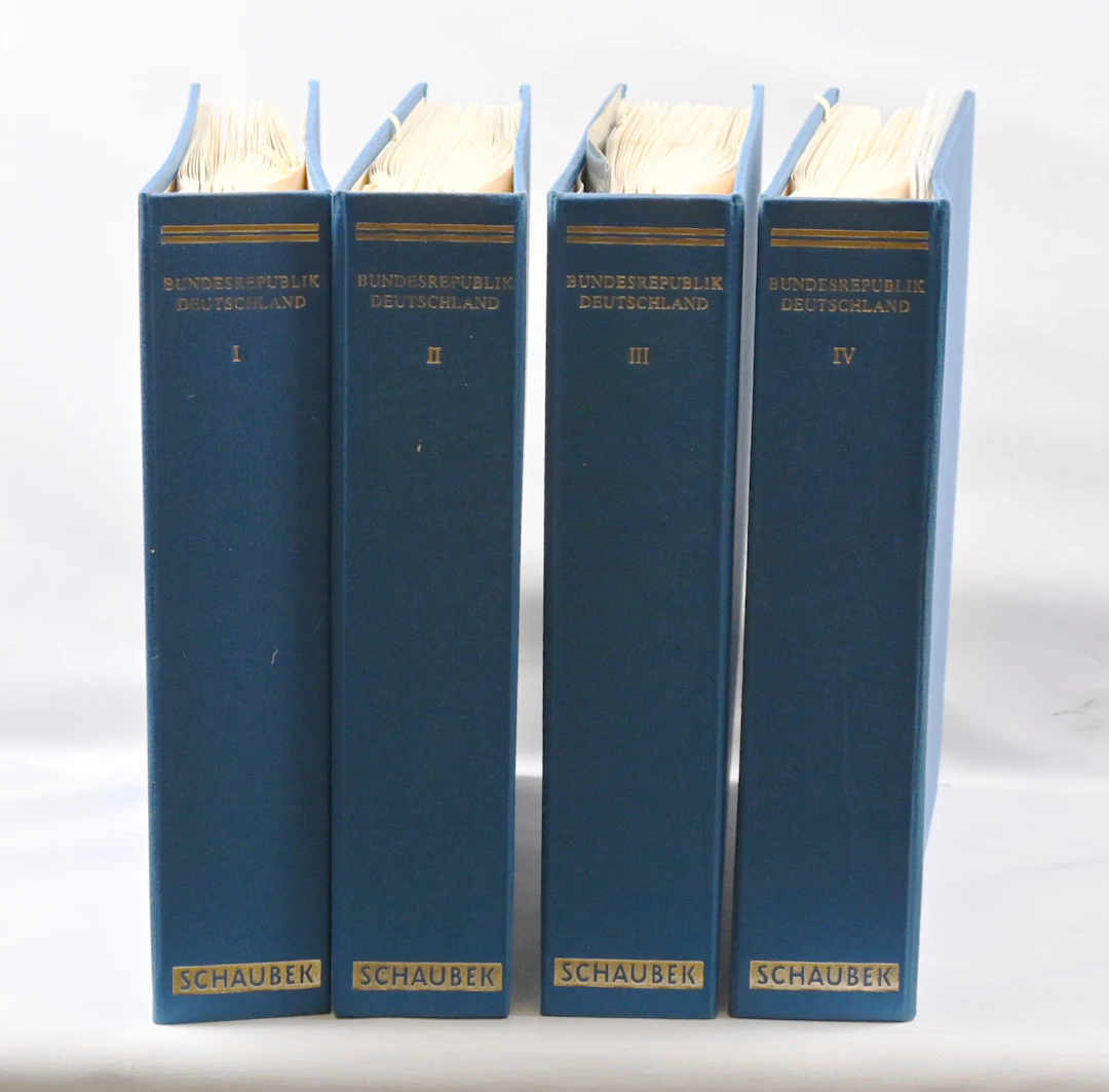 1949 - 2012 collection in four Schaubek albums, also some stamps from