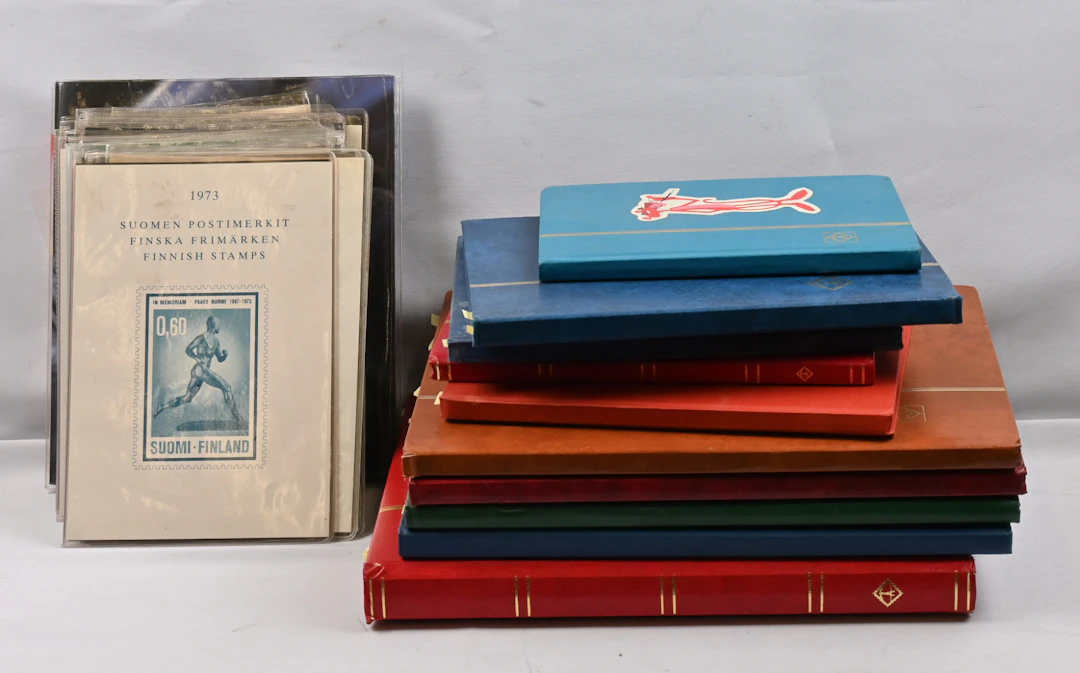 Stock selection of MNH ** and used etc. material in over 10 stockbooks