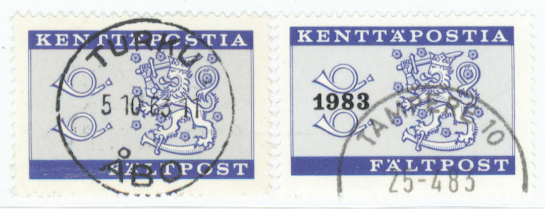 1963 and 1983 field post, superb used stamps