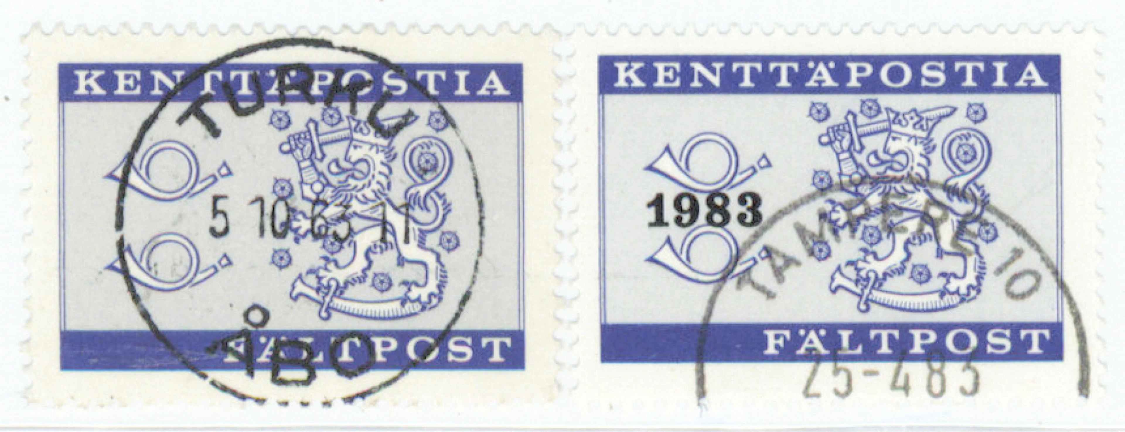 1963 and 1983 field post, superb used stamps