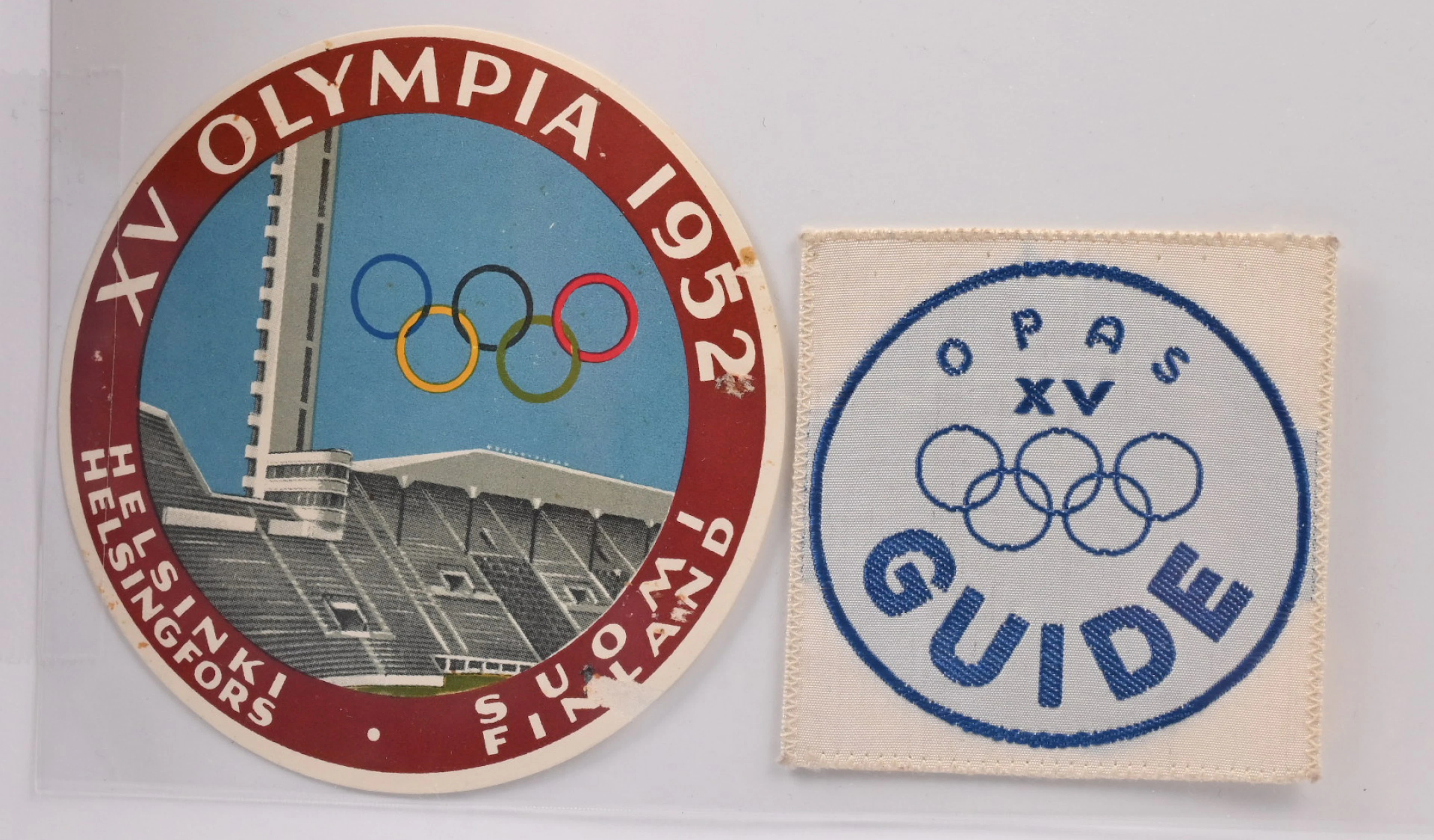 Olympics, identity card of an official from the Helsinki 1952 Games