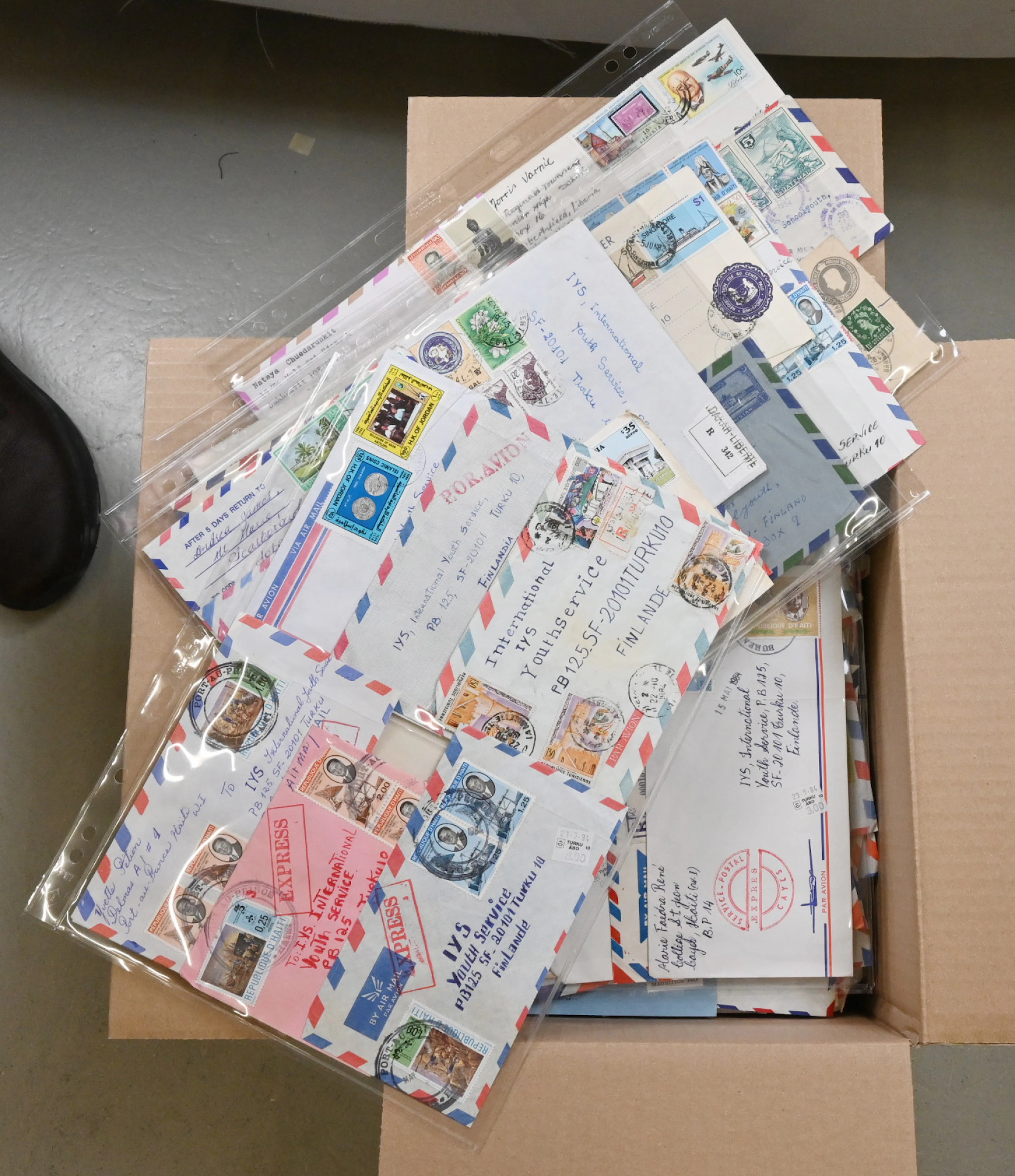 Last lot of IYS (International Youth Service) mail from the original