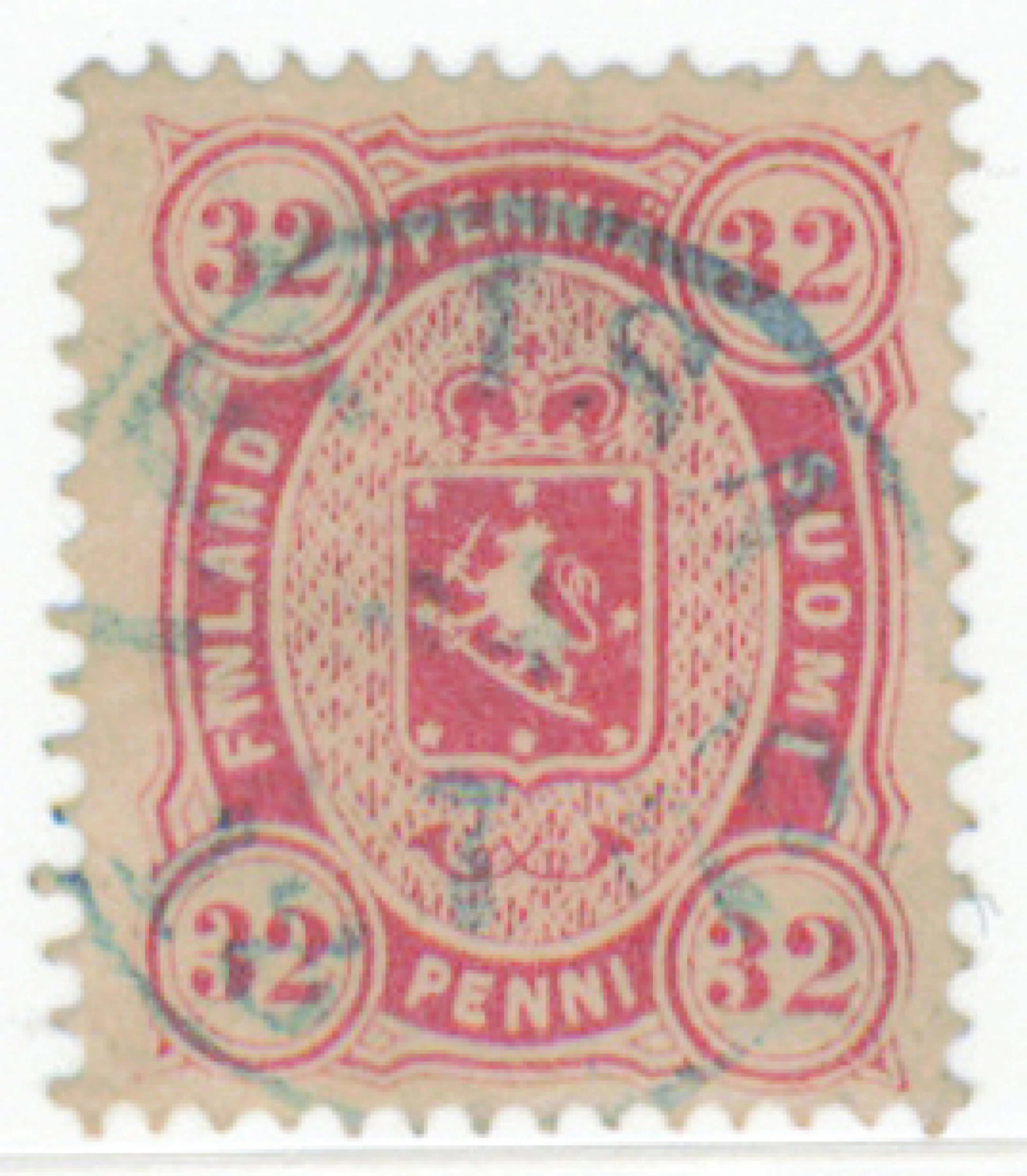 Copenhagen printing very fine used Lovisa 1875 but light corner crease