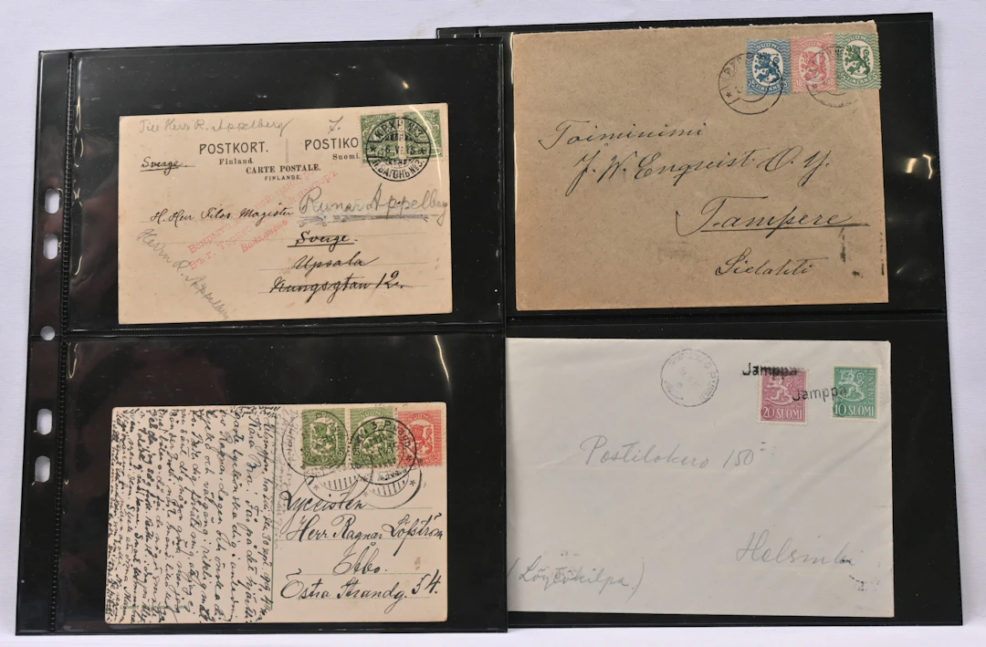 Small selection of railway cancellations on over 40 postal items