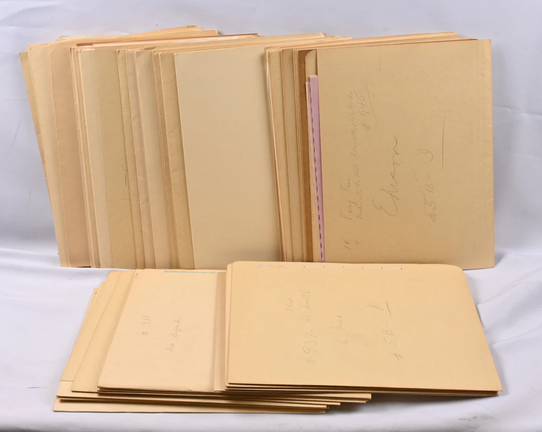 From the 1930s onwards large old stock of sheets and sheet parts.
