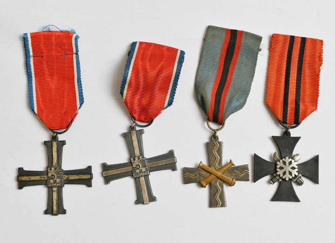 Two Summa commemoration crosses, Coastal Defence commemoration cross