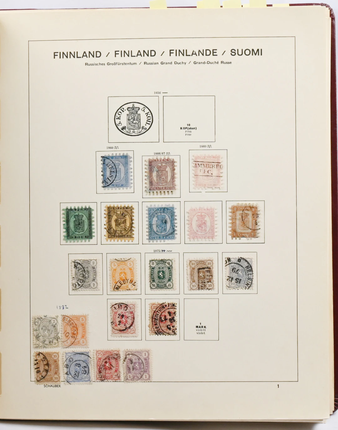 1860 - 1985 neat basic collection including eg. issue 1889 5 markka