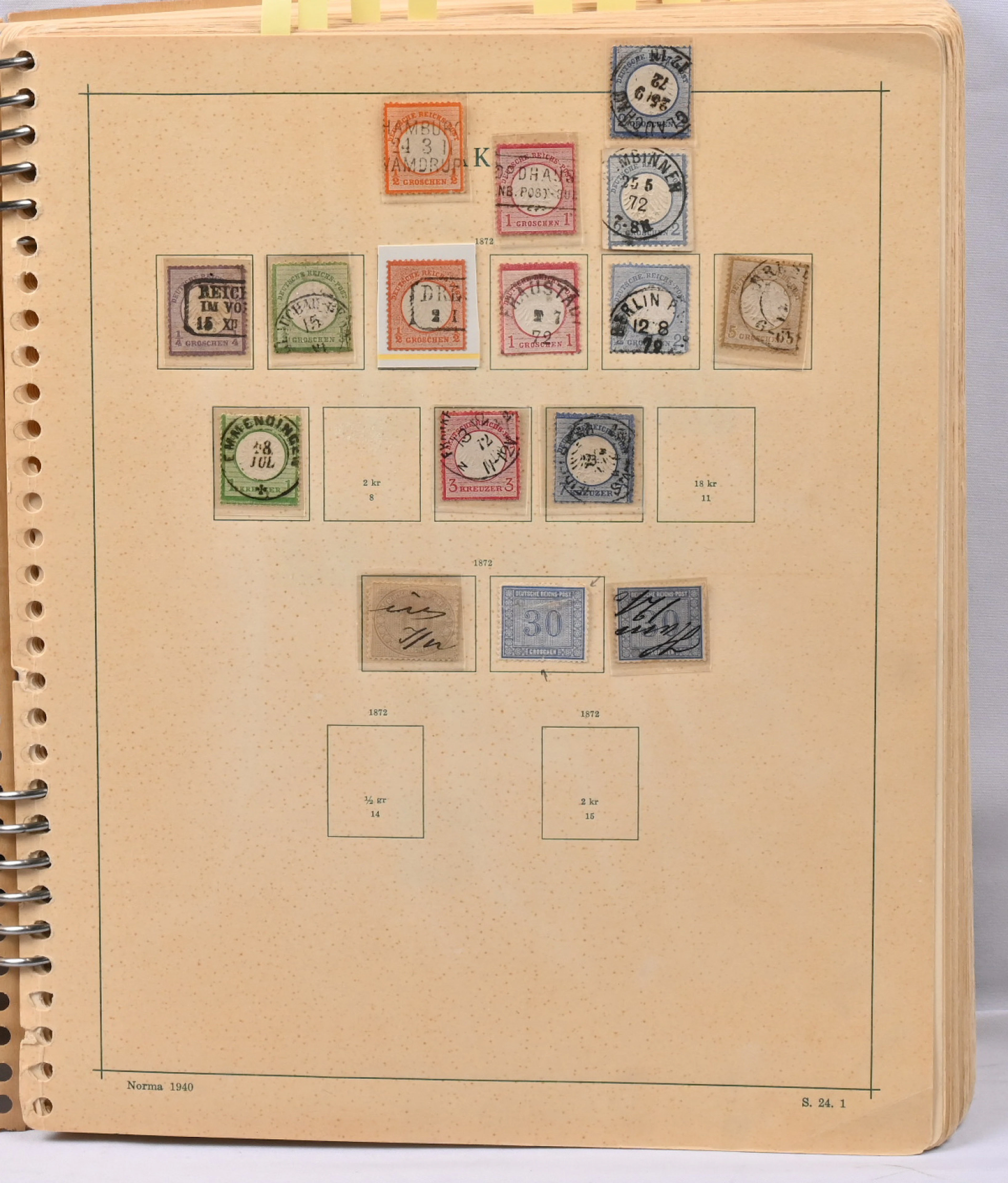 1872 - 1945 collection in an album starting from over 25 Brustschild