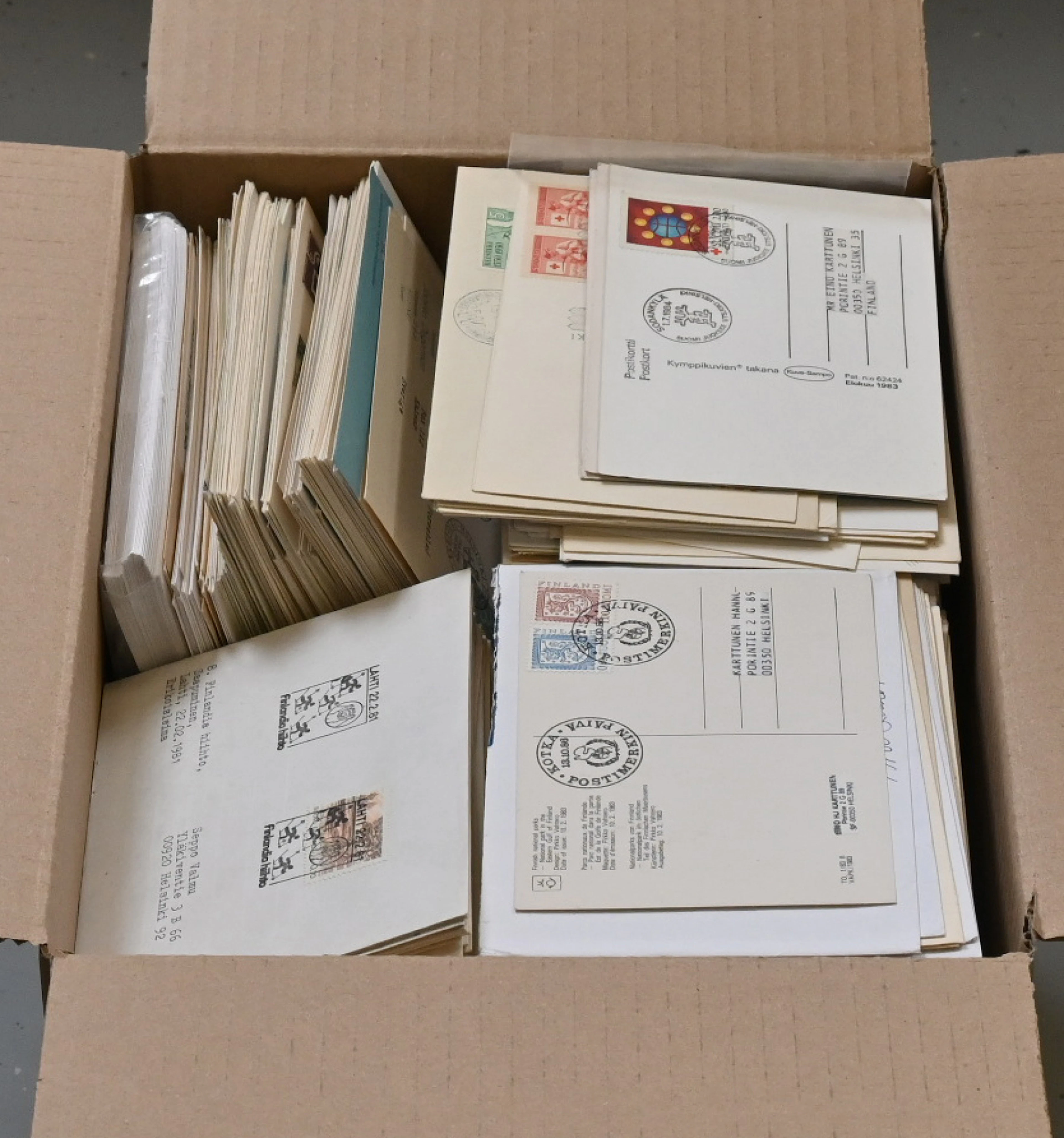 FDCs and special postmark covers large box approximately 10 KG. Mainly