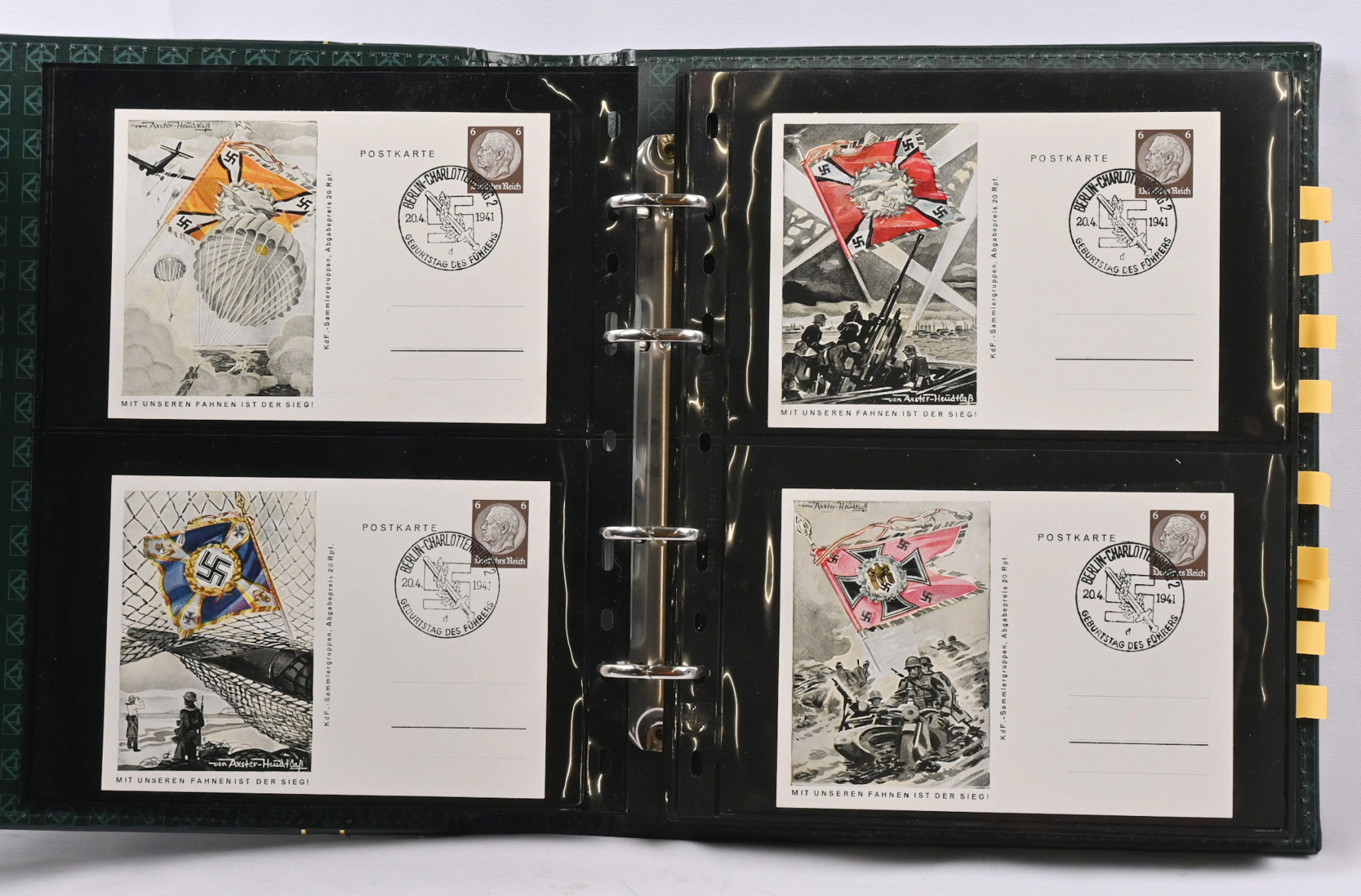 Fine selection of Hitler era propaganda stationery items over 50 different