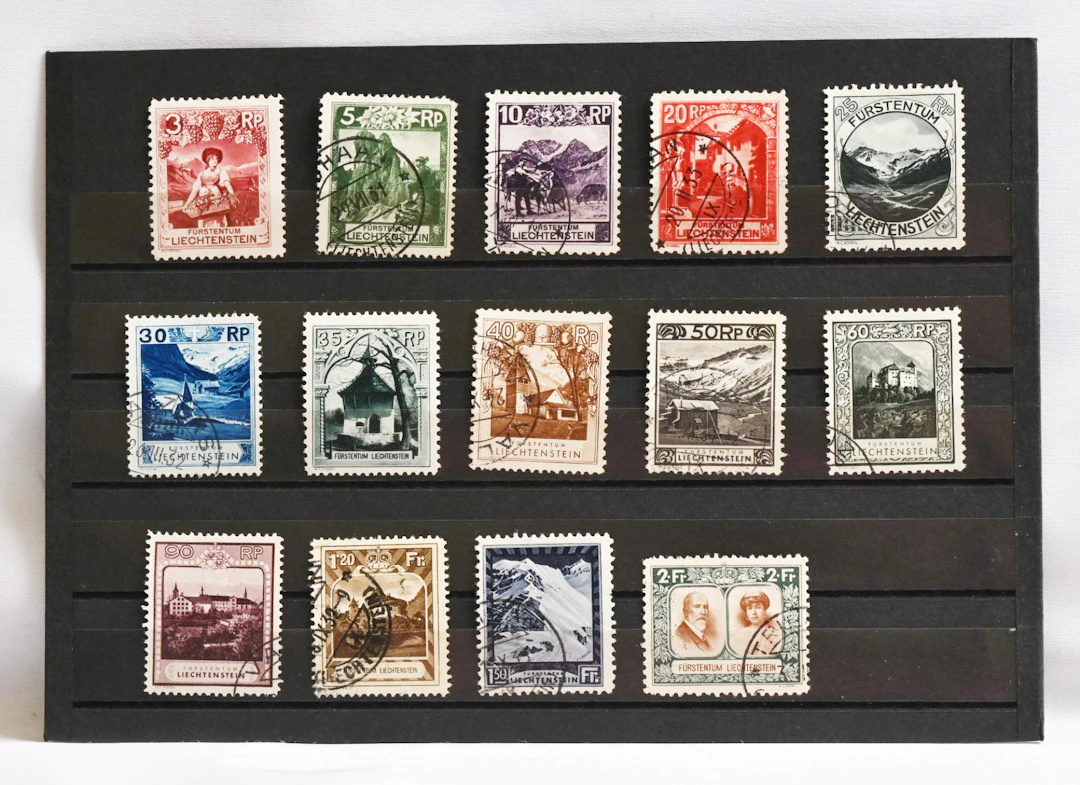 1930 Landscapes Mi 94-107, used set, two stamps are mint *.