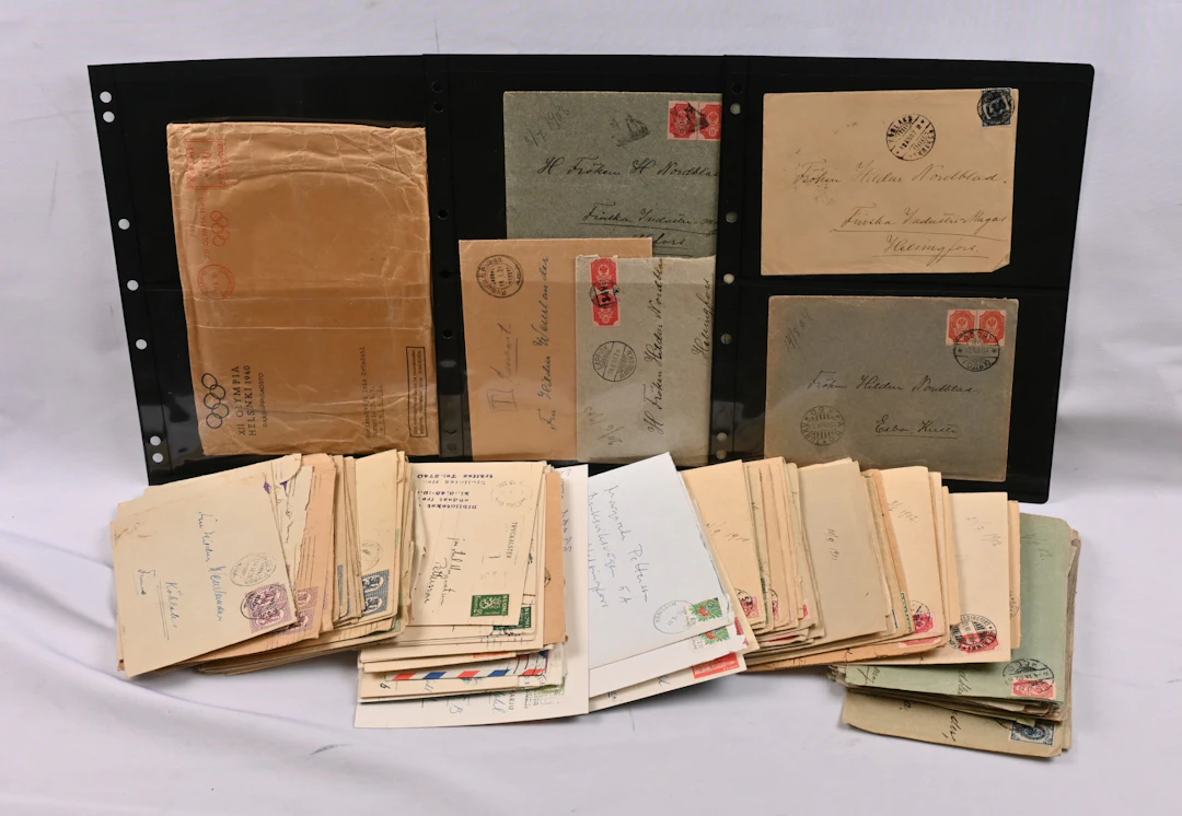 Old correspondence ca. ½ KG, eg. cancellations like numeral postmarks