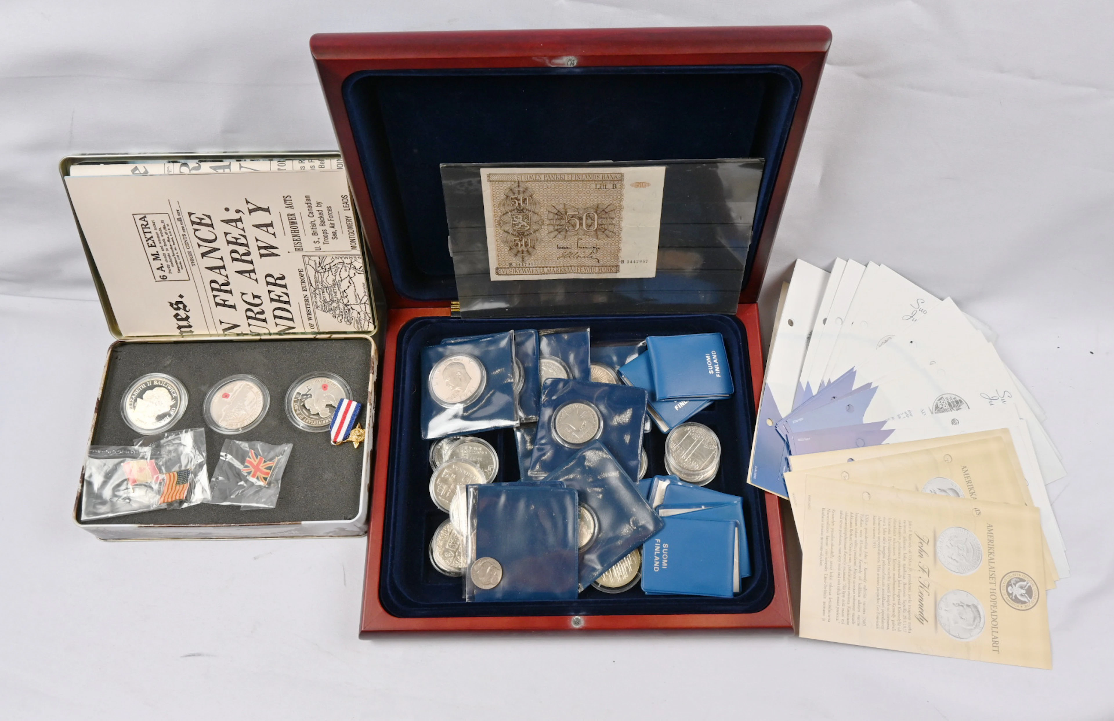 Commemorative coins starting from 1952 selection of 27 pieces, of
