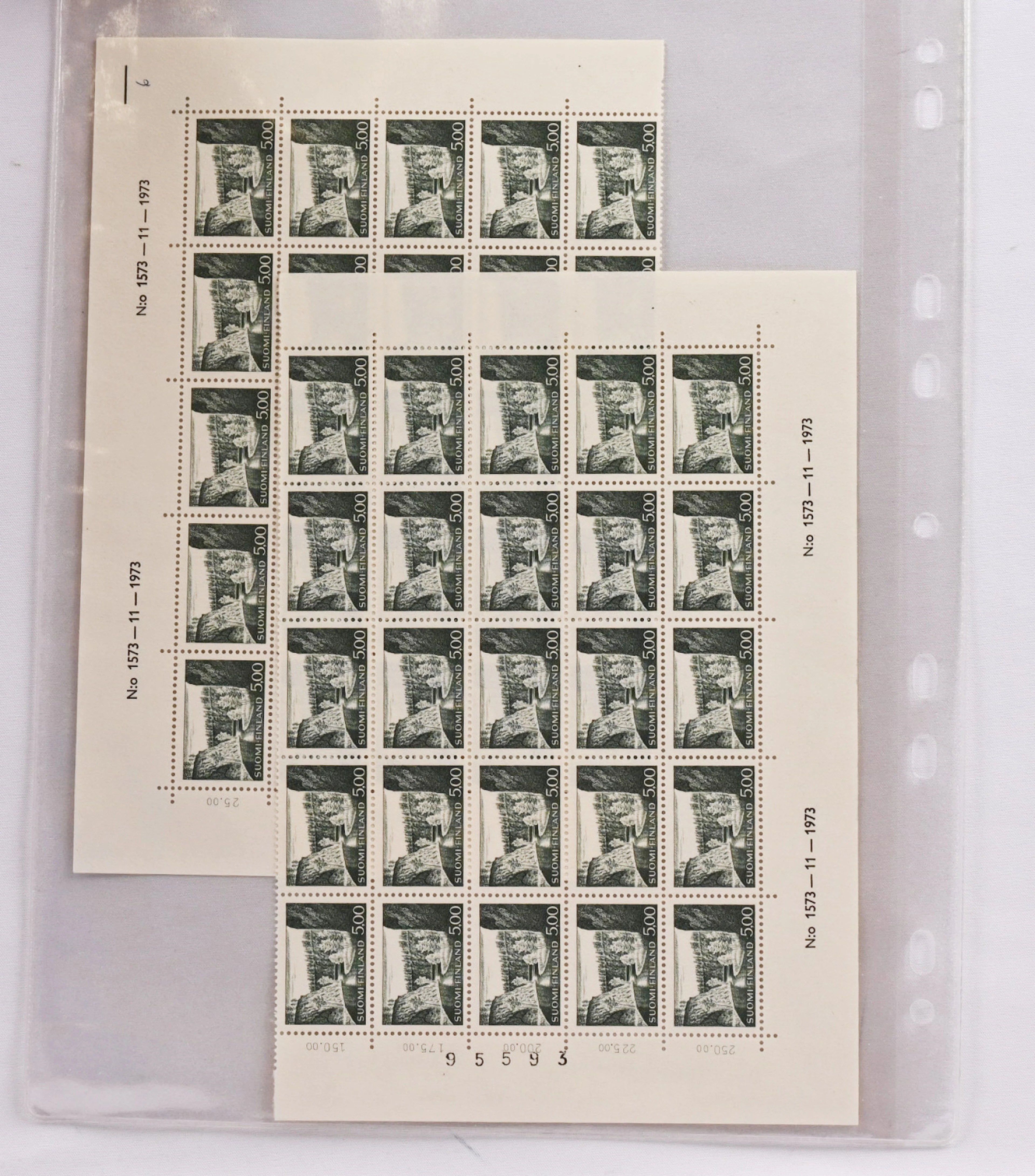 1946 - 1986 selection of complete sheets and sheet parts. Over 10
