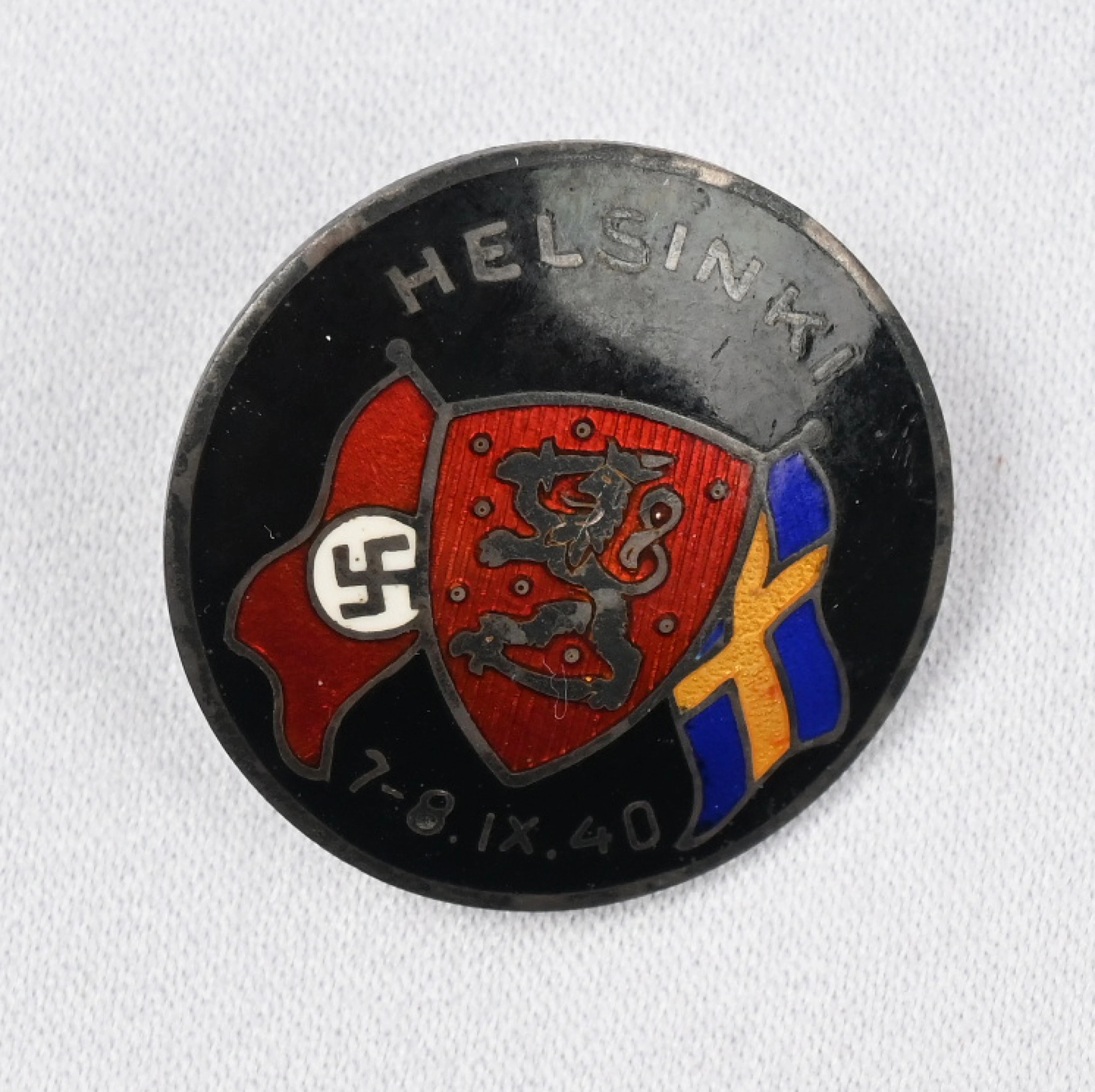 Finland - Sweden - Germany international match badge 7. - 8.9.1940.