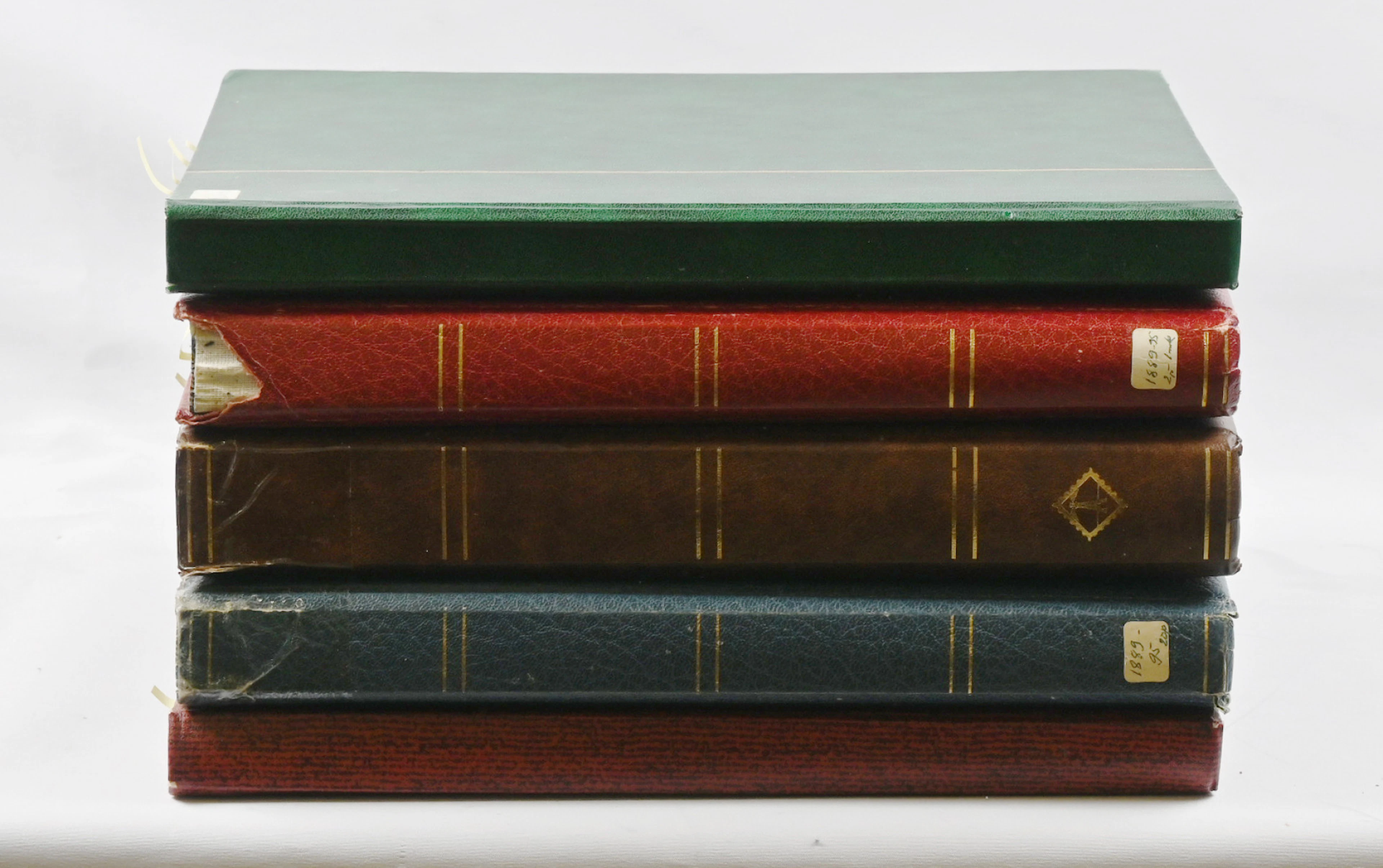 1875 - 1889 interesting stamp material in five stockbooks, also a