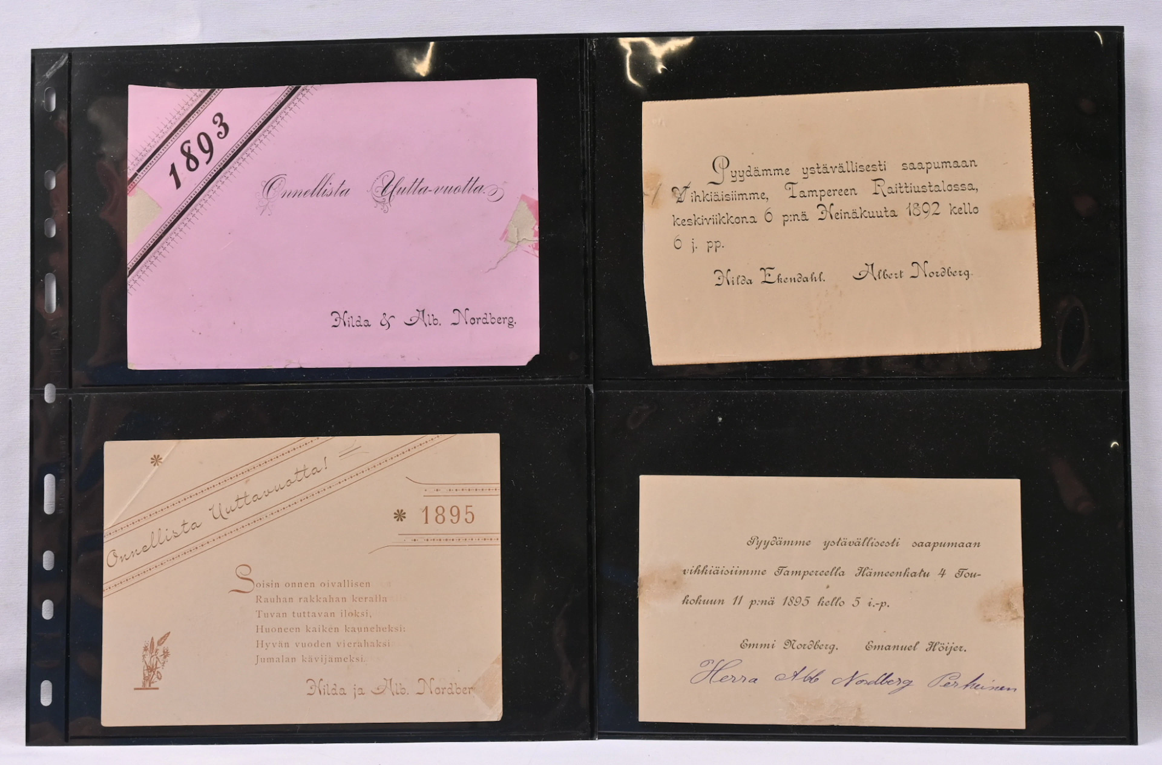 New Year and congratulation cards fine selection starting from year