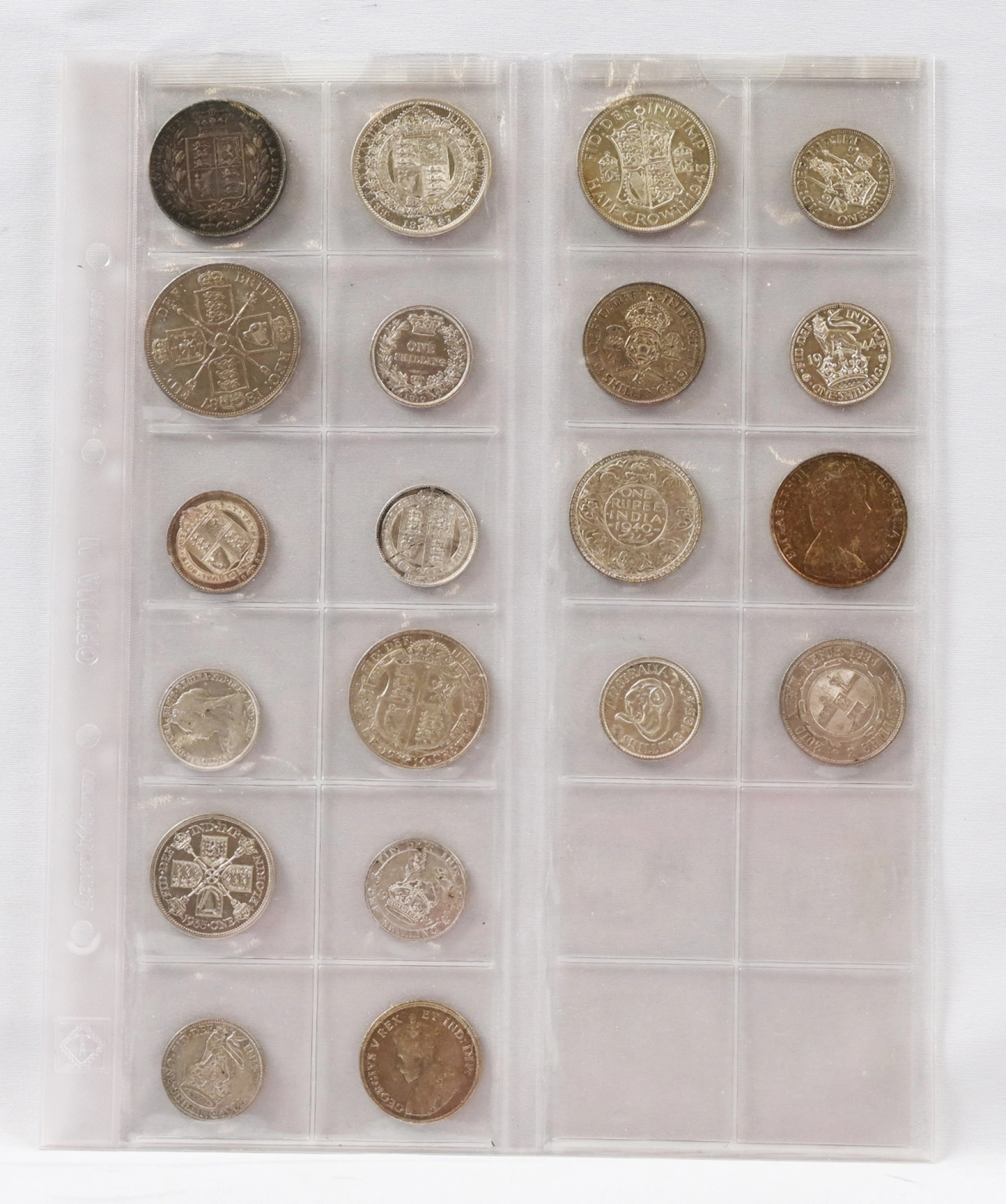 Great Britain, small selection of silver coins including eg. from