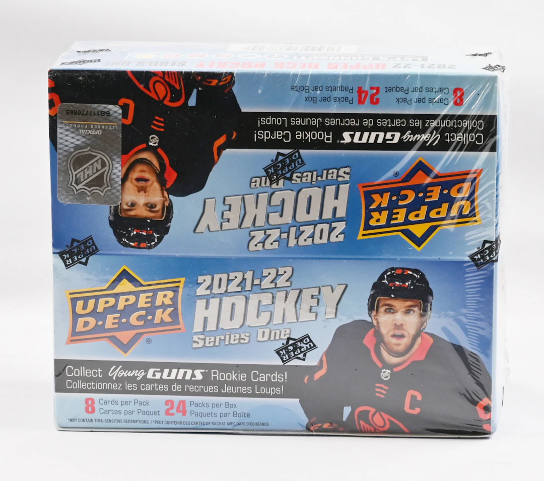 2021-22 Upper Deck s1 box, 24 packs in a box.