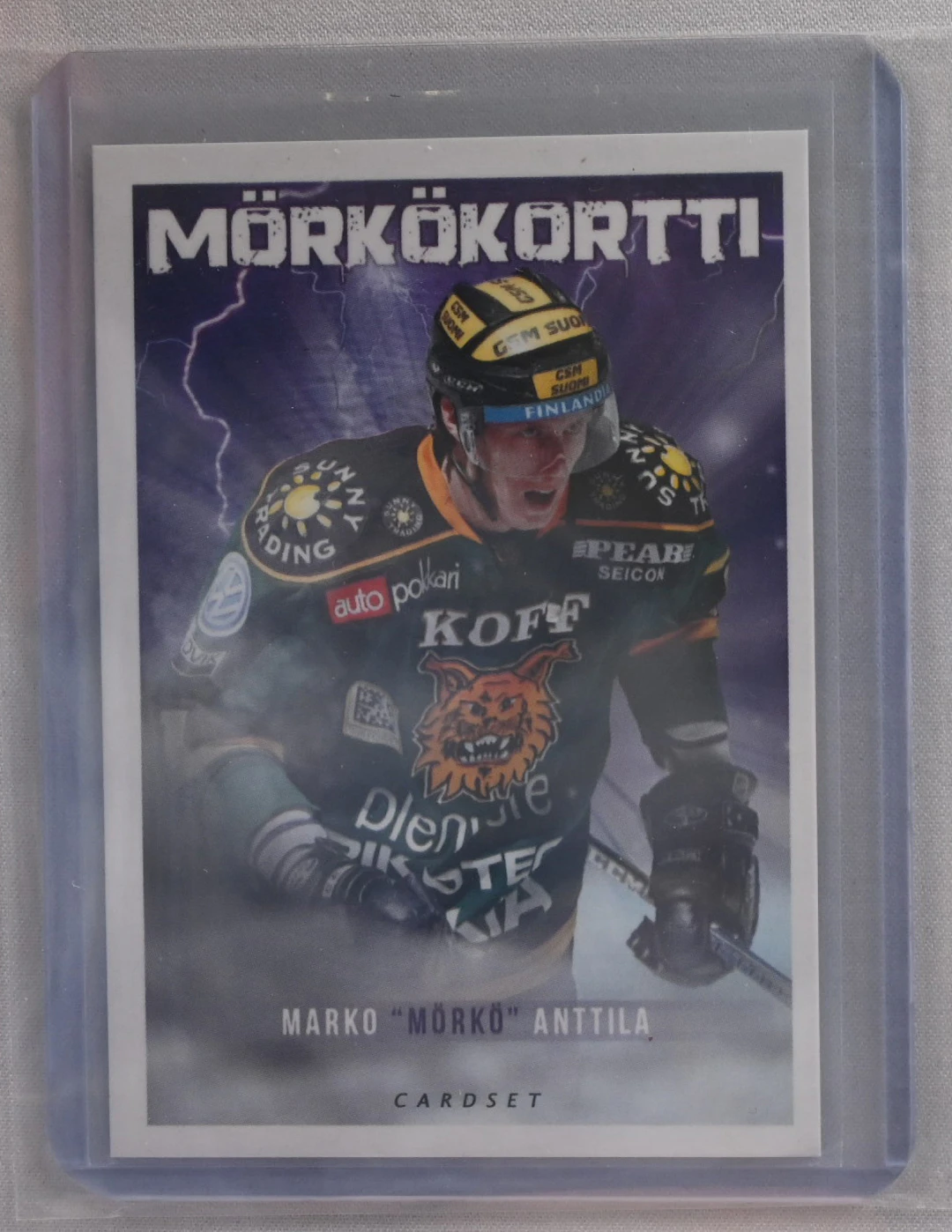 Cardset 2019-20 Marko Anttila Mörkö card, unredeemed.
