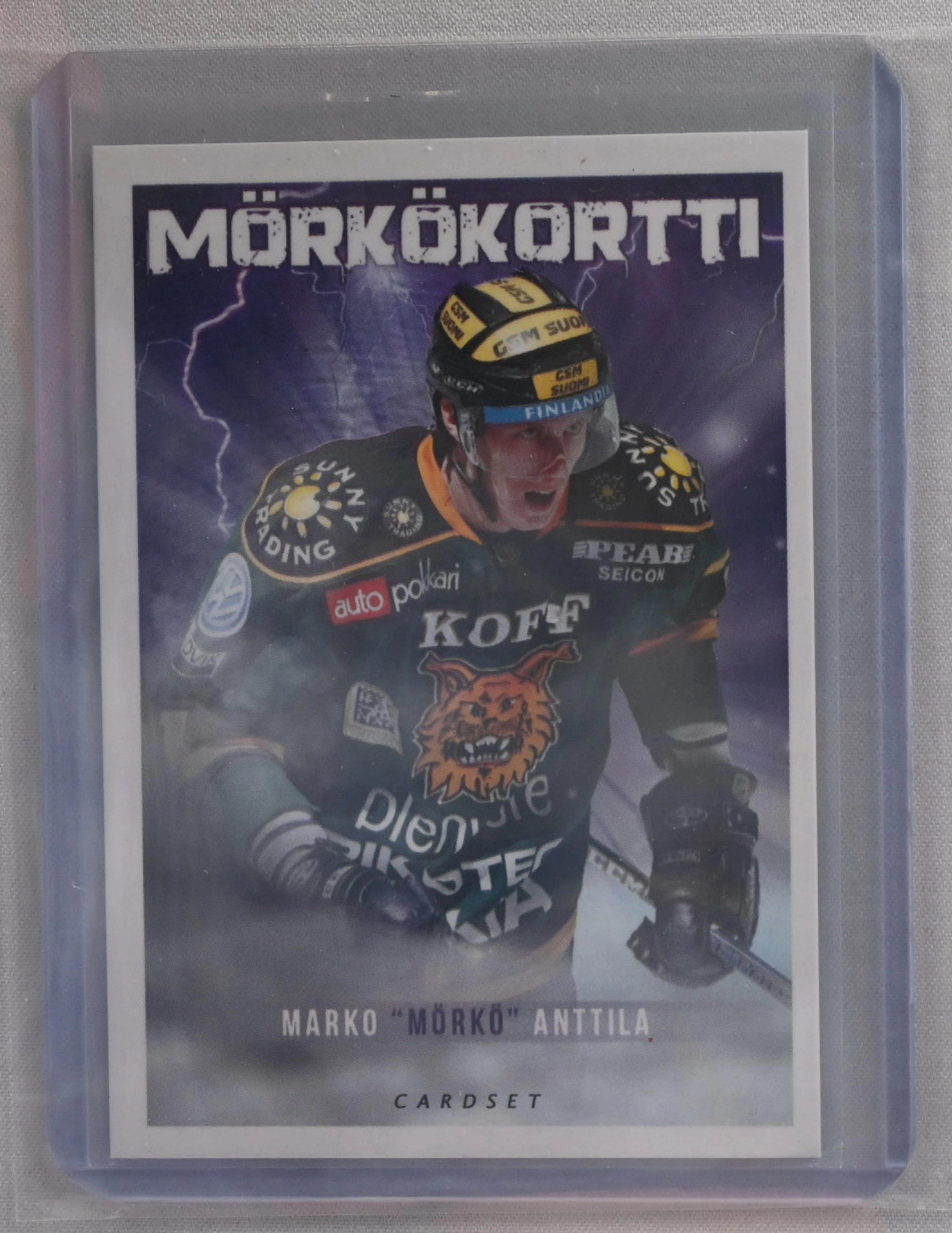 Cardset 2019-20 Marko Anttila Mörkö card, unredeemed.