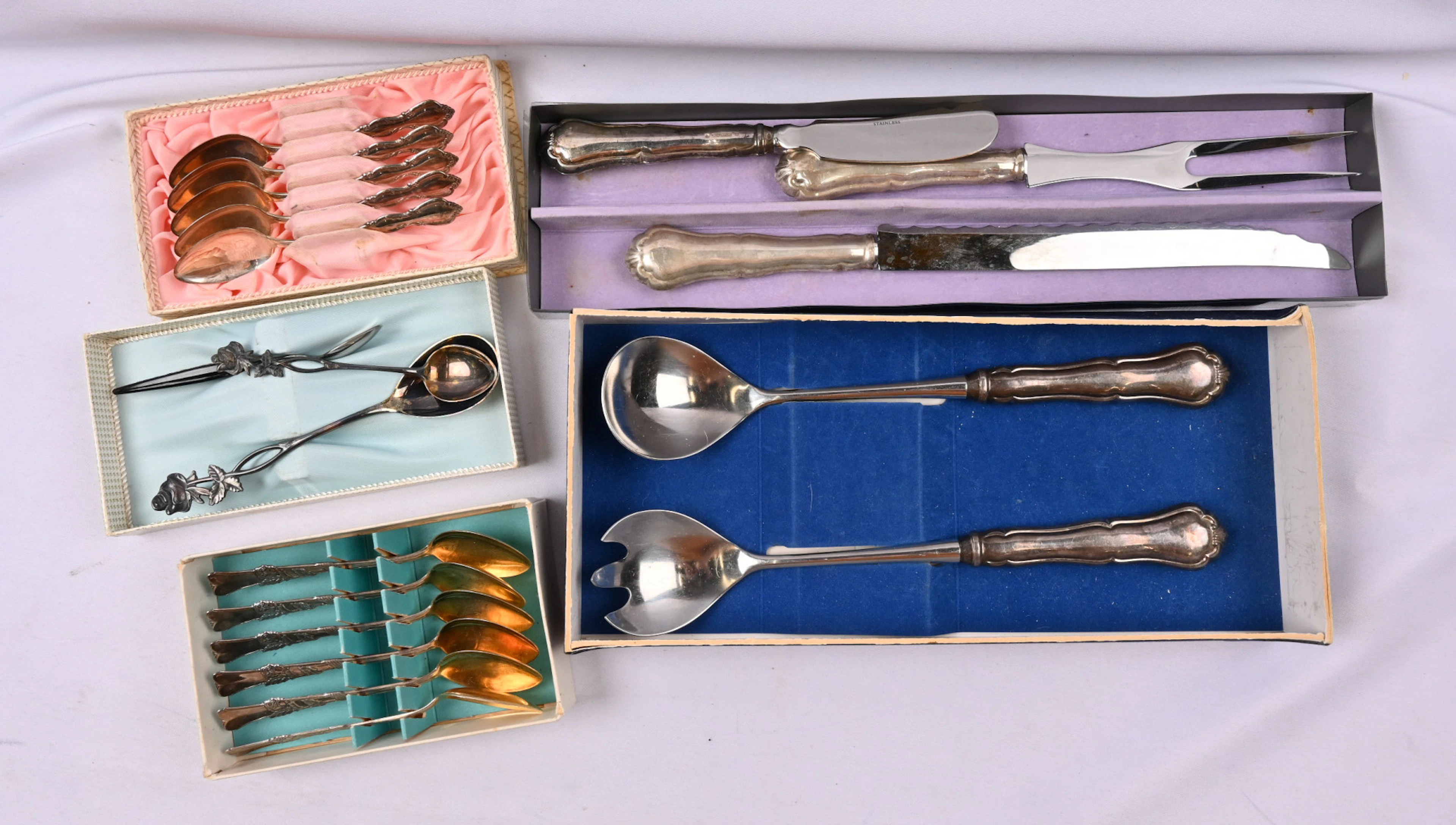 Servers etc. silver (830/813) small spoons 11 pieces and other servers