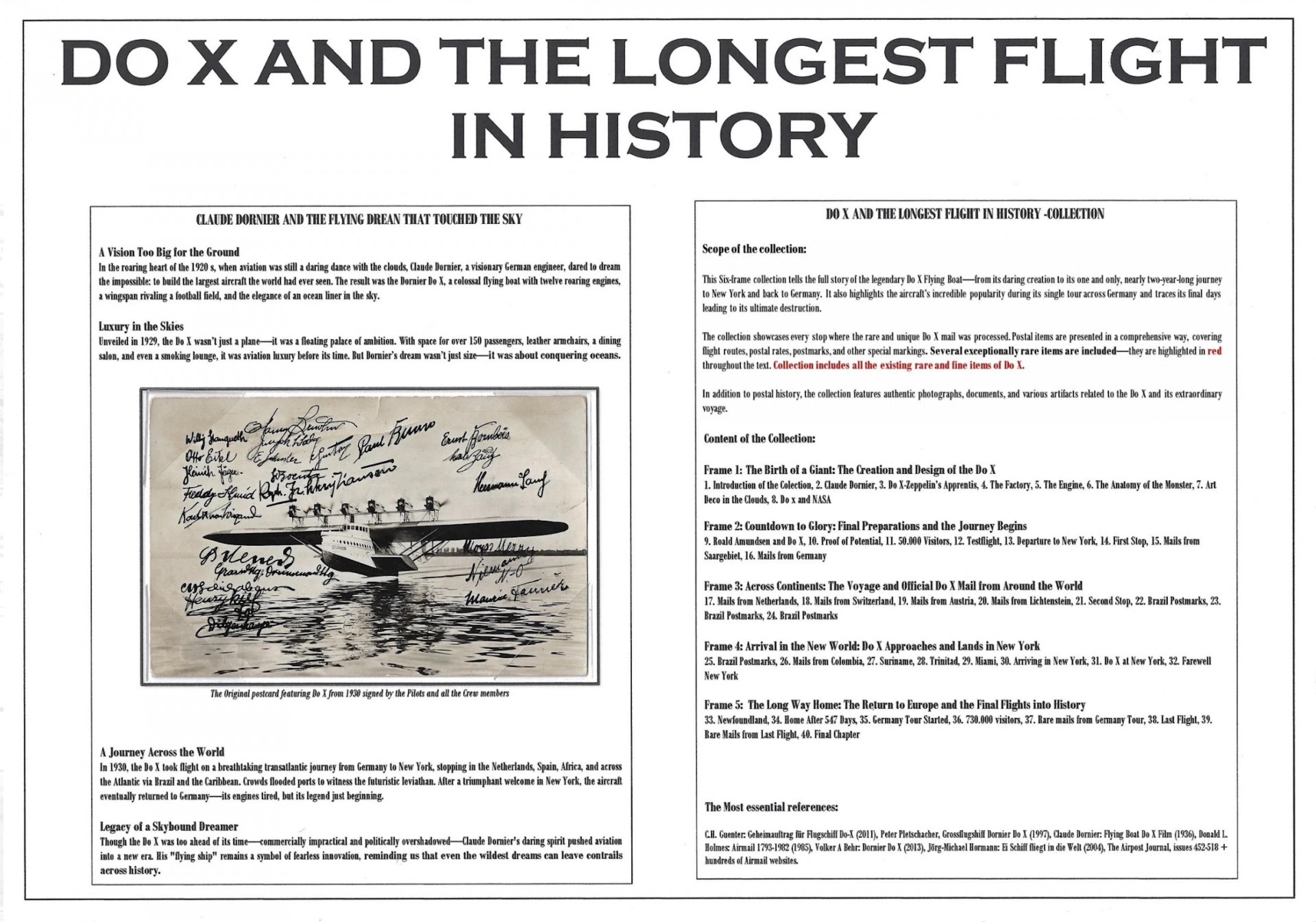 The Dornier Do X: The Longest Flight in History – An Award-Winning