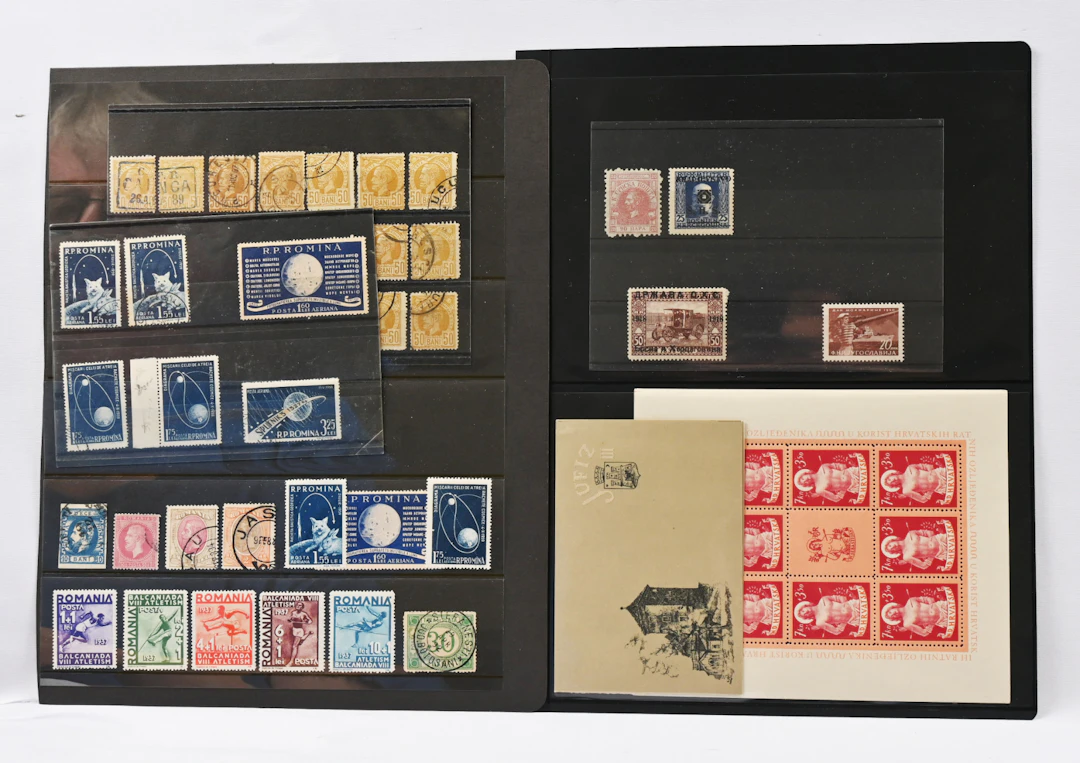 Stock lot of stamps from different European countries. Mainly old.
