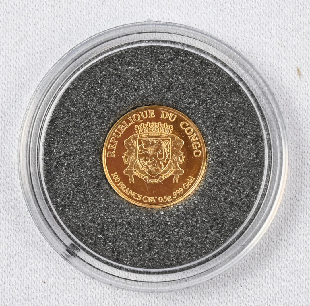 Congo 2016 100 Fr In honor of classic coins, gold