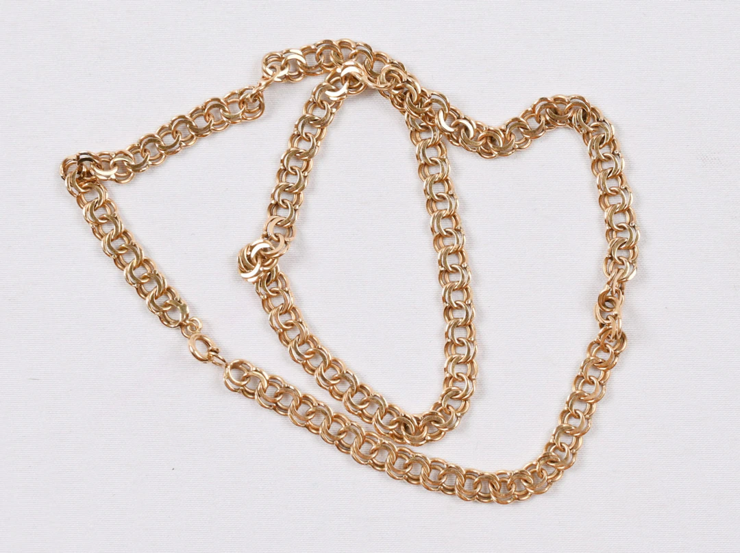 Gold chain, 585 gold, weight over 16 g.