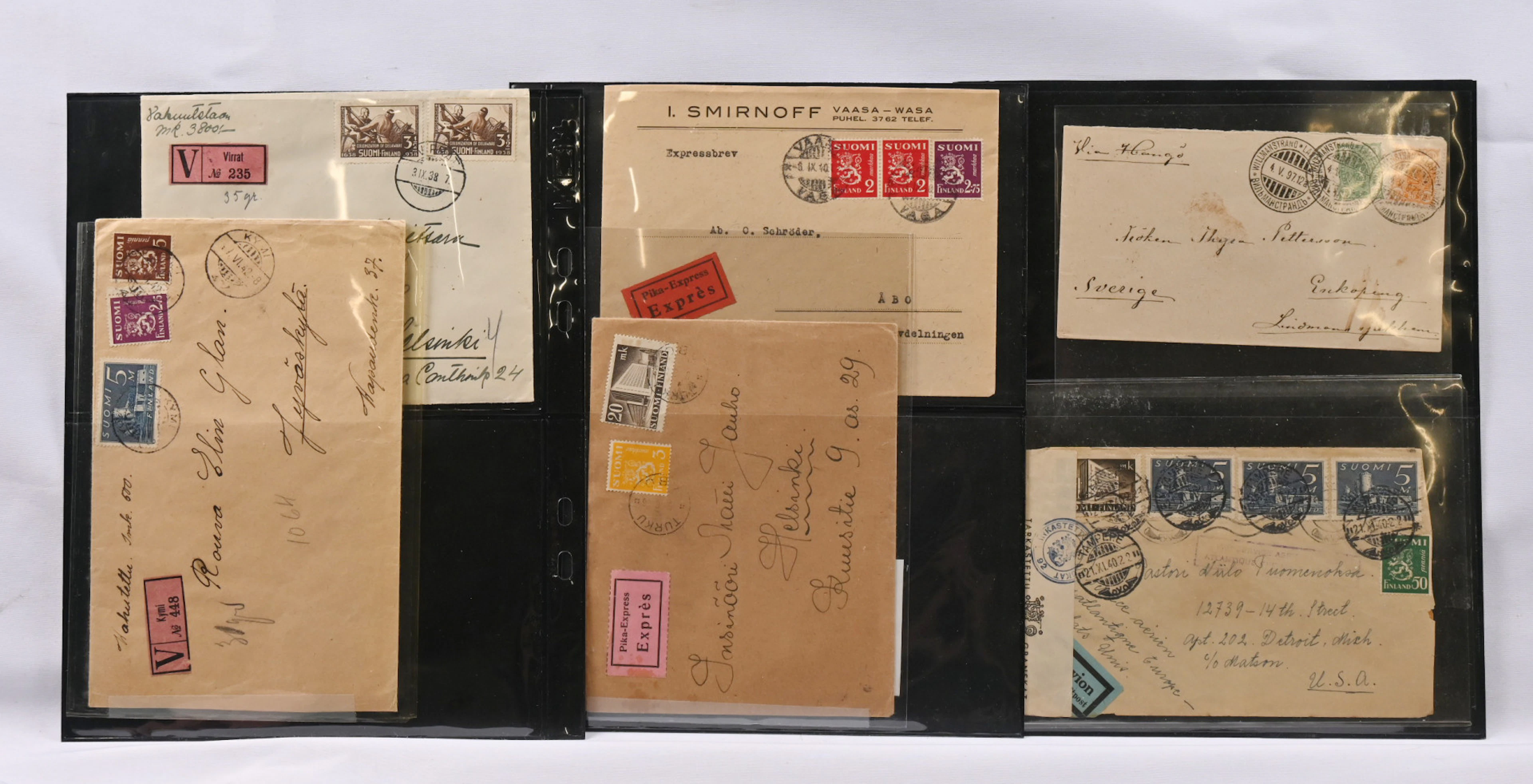 From the 1800s onwards selection of postal items and picture postcards