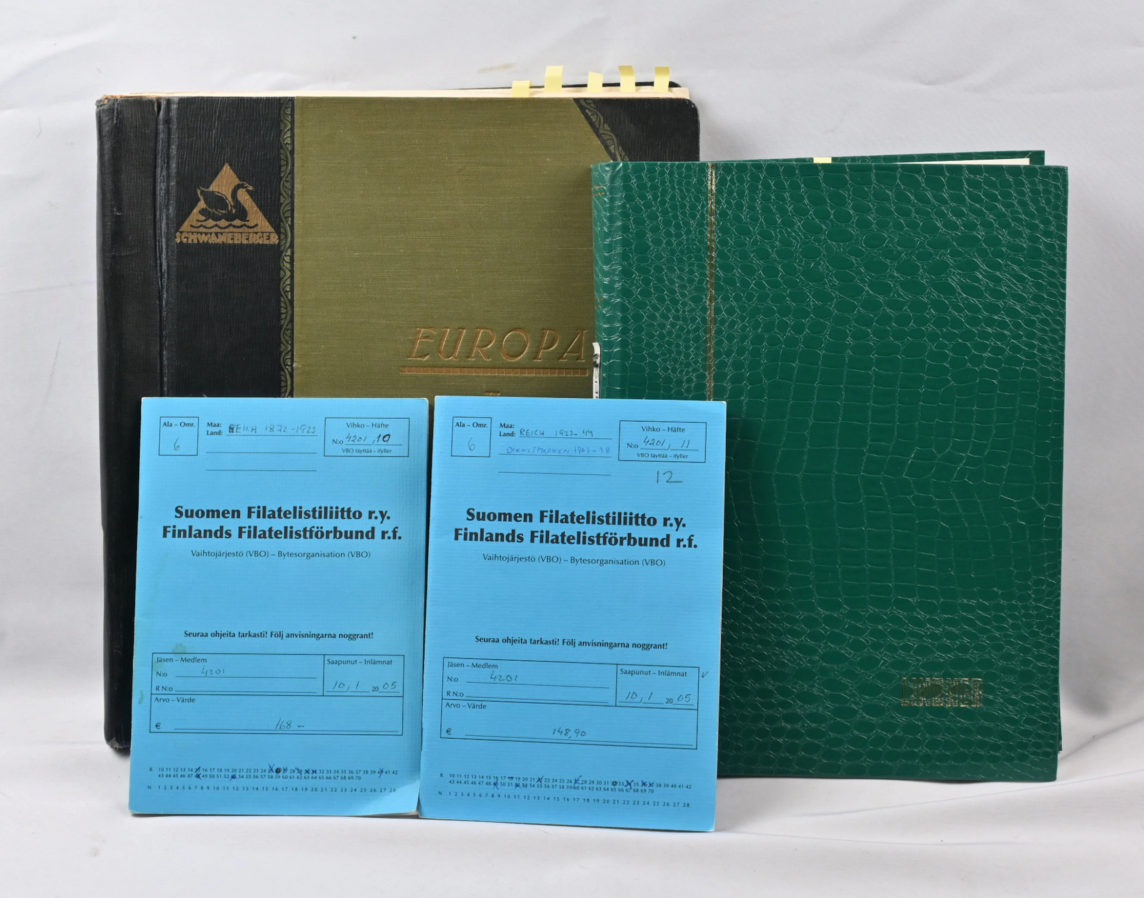 1872 - 1945 small remainder collection in an album containing also