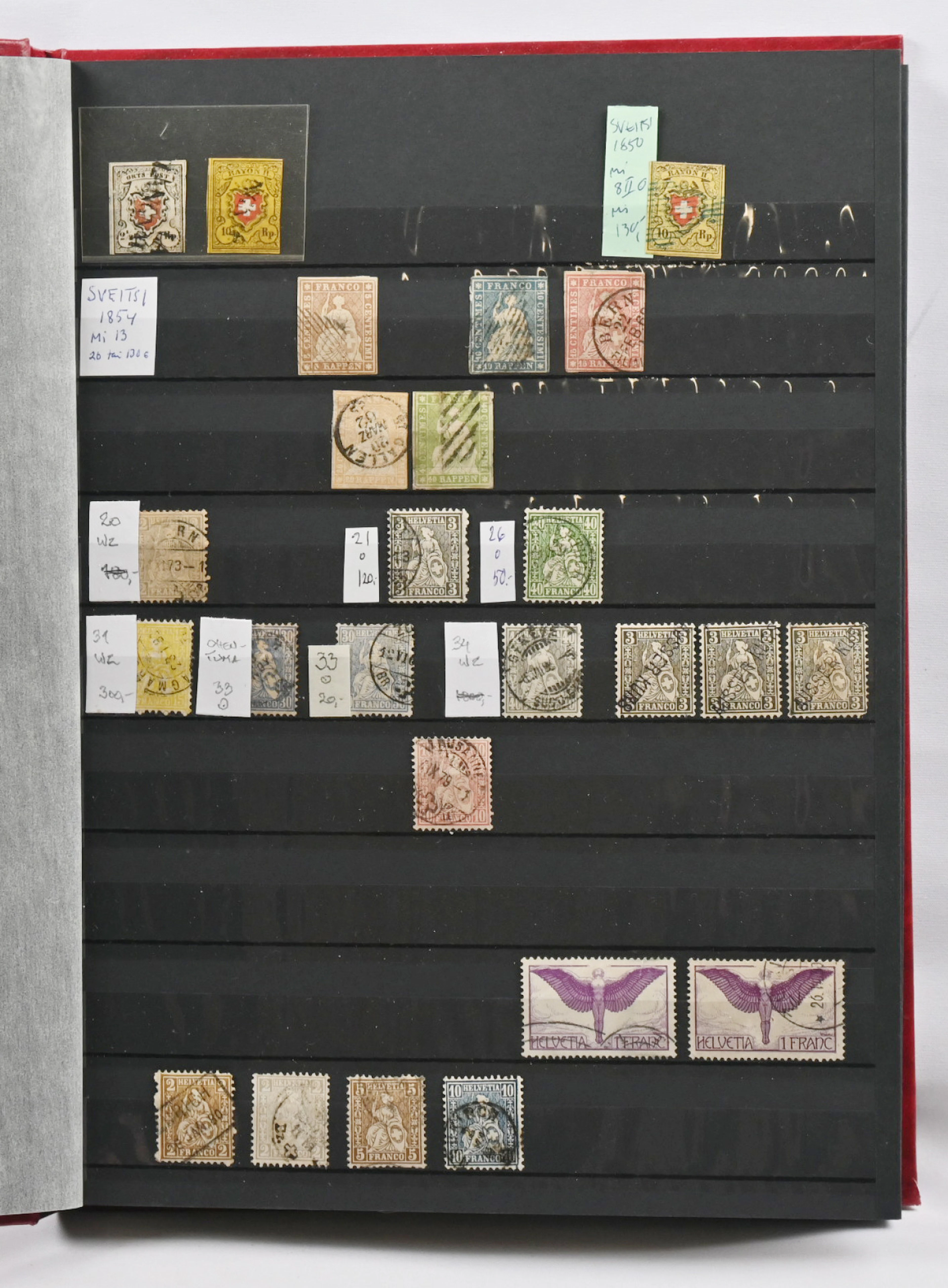 From 1850 onwards used collection in a stockbook. Many valuable stamps