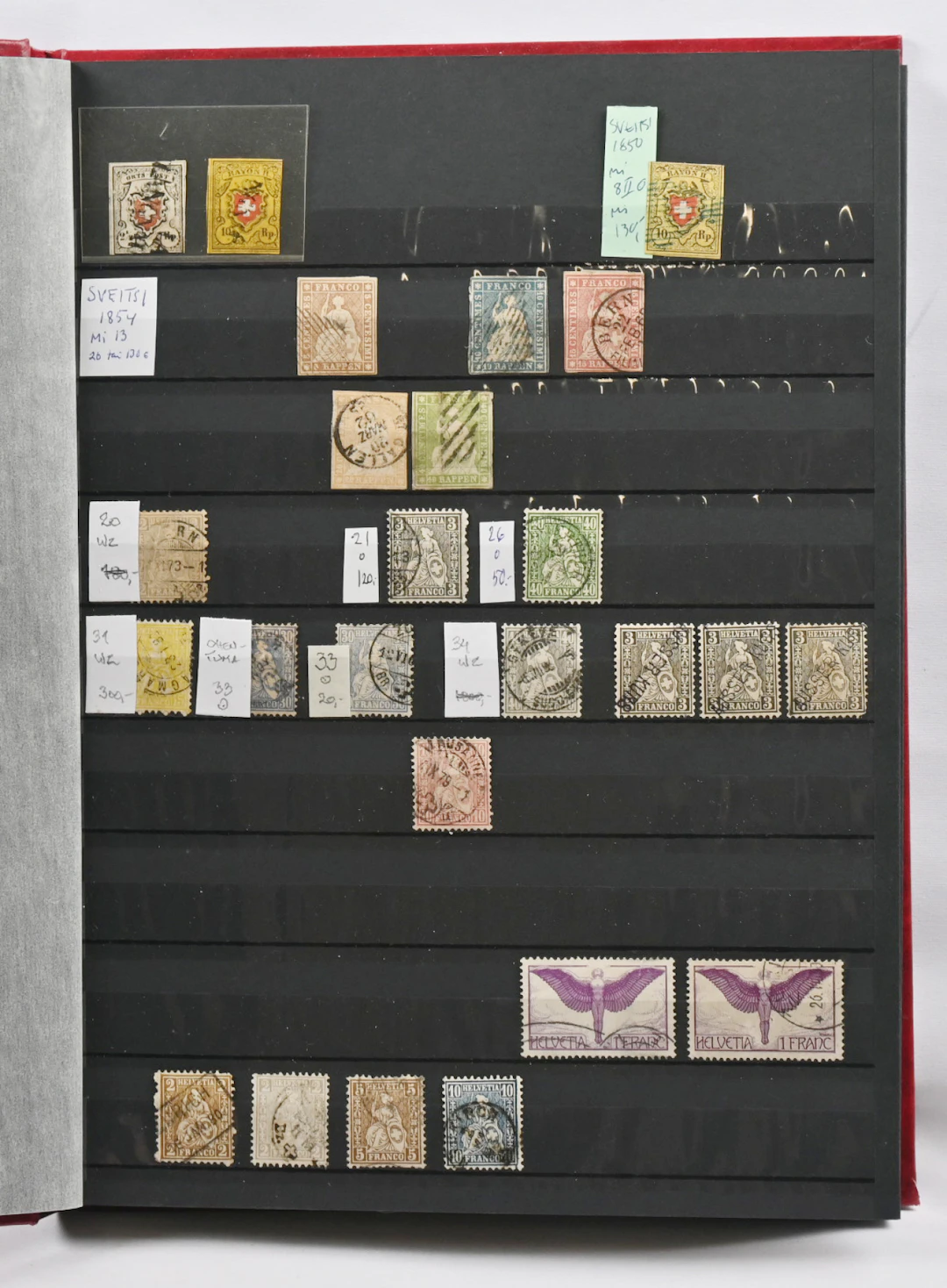 From 1850 onwards used collection in a stockbook. Many valuable stamps