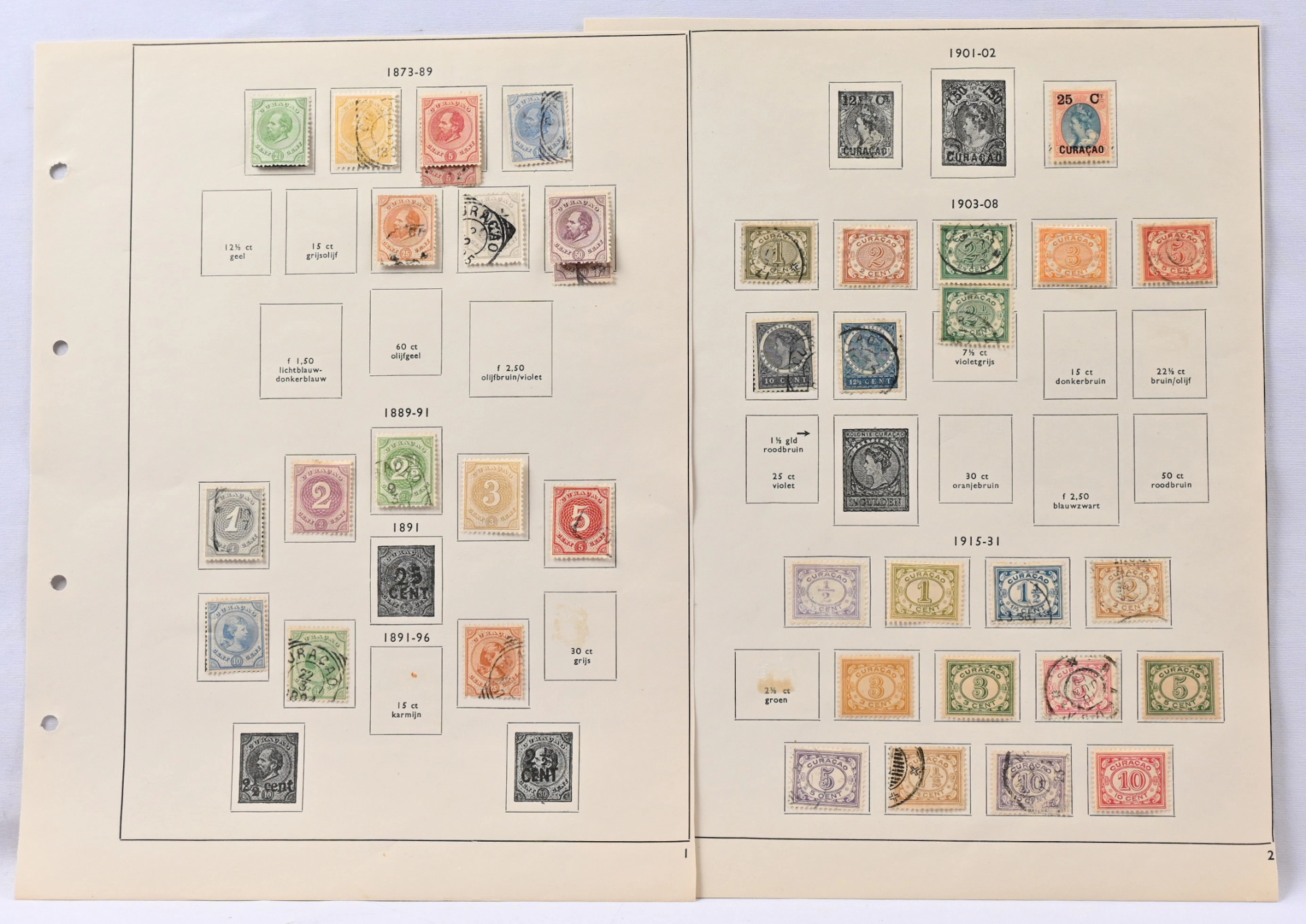 Curacao, interesting material on pages.
